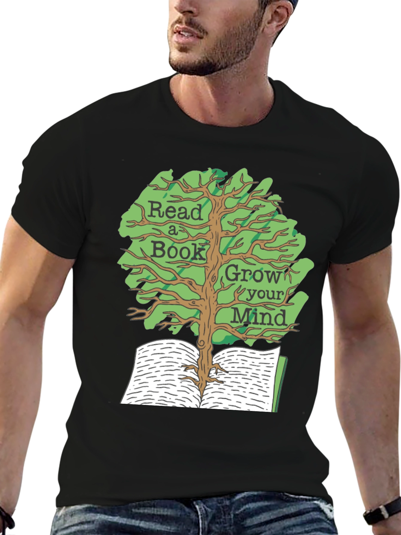 Read A Book Grow Your Mind Graphic Tee