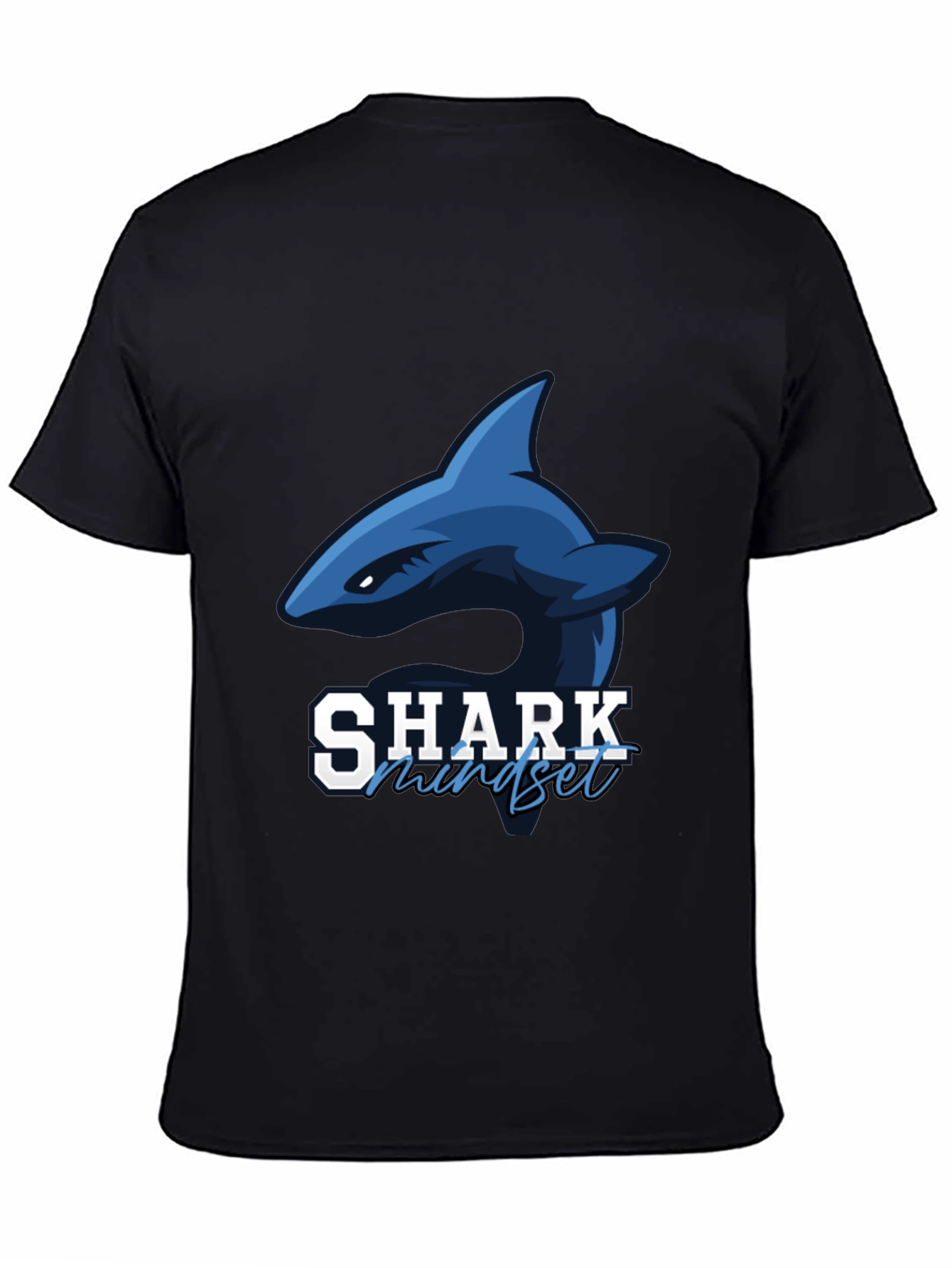Shark Mindset Graphic T-Shirt - Black