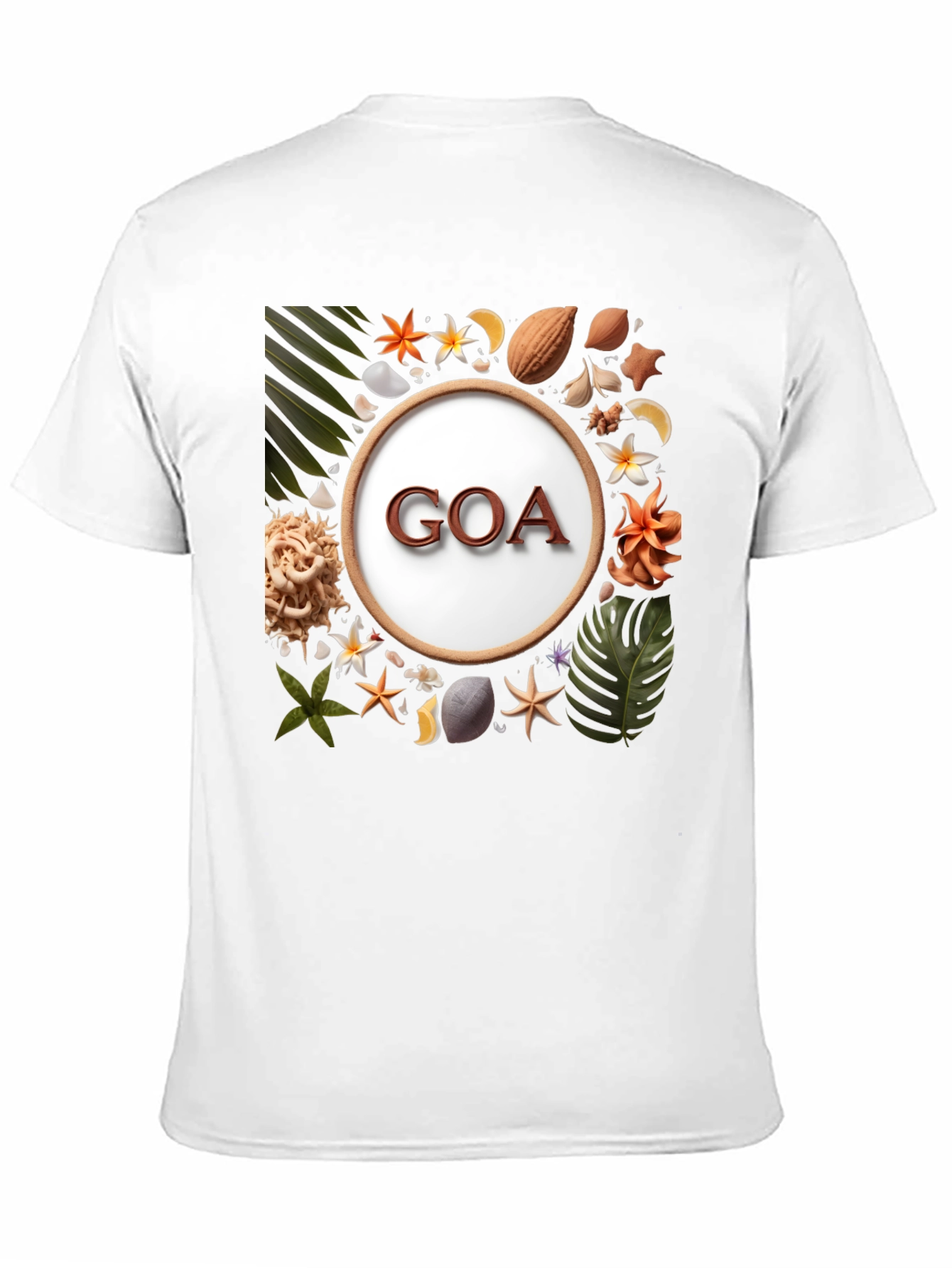 Goa Souvenir Graphic Tee - Tropical Beach Style Shirt