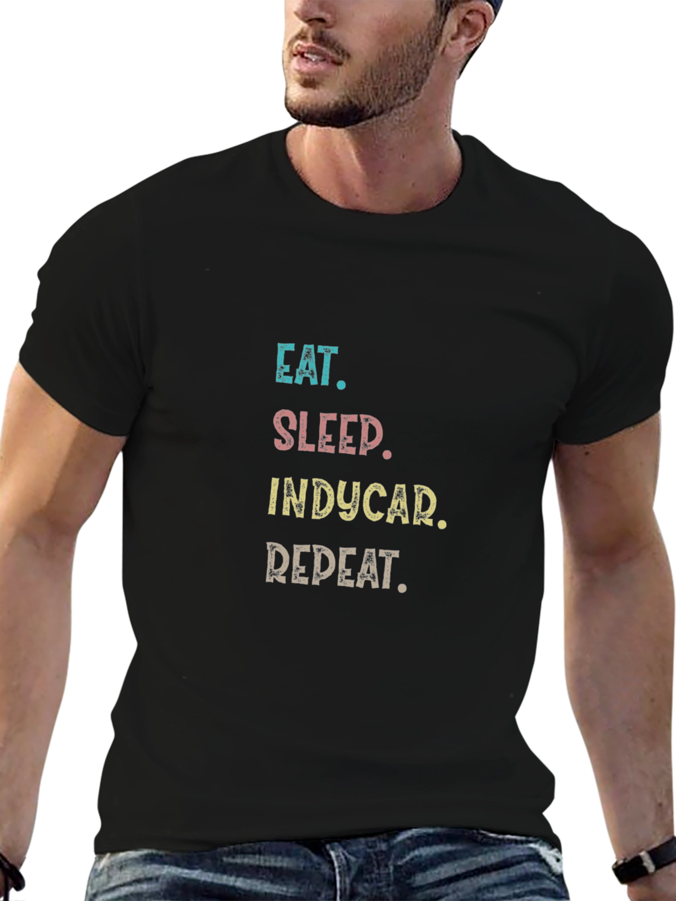 Eat Sleep Indycar Repeat T-Shirt - Racing Fan Apparel