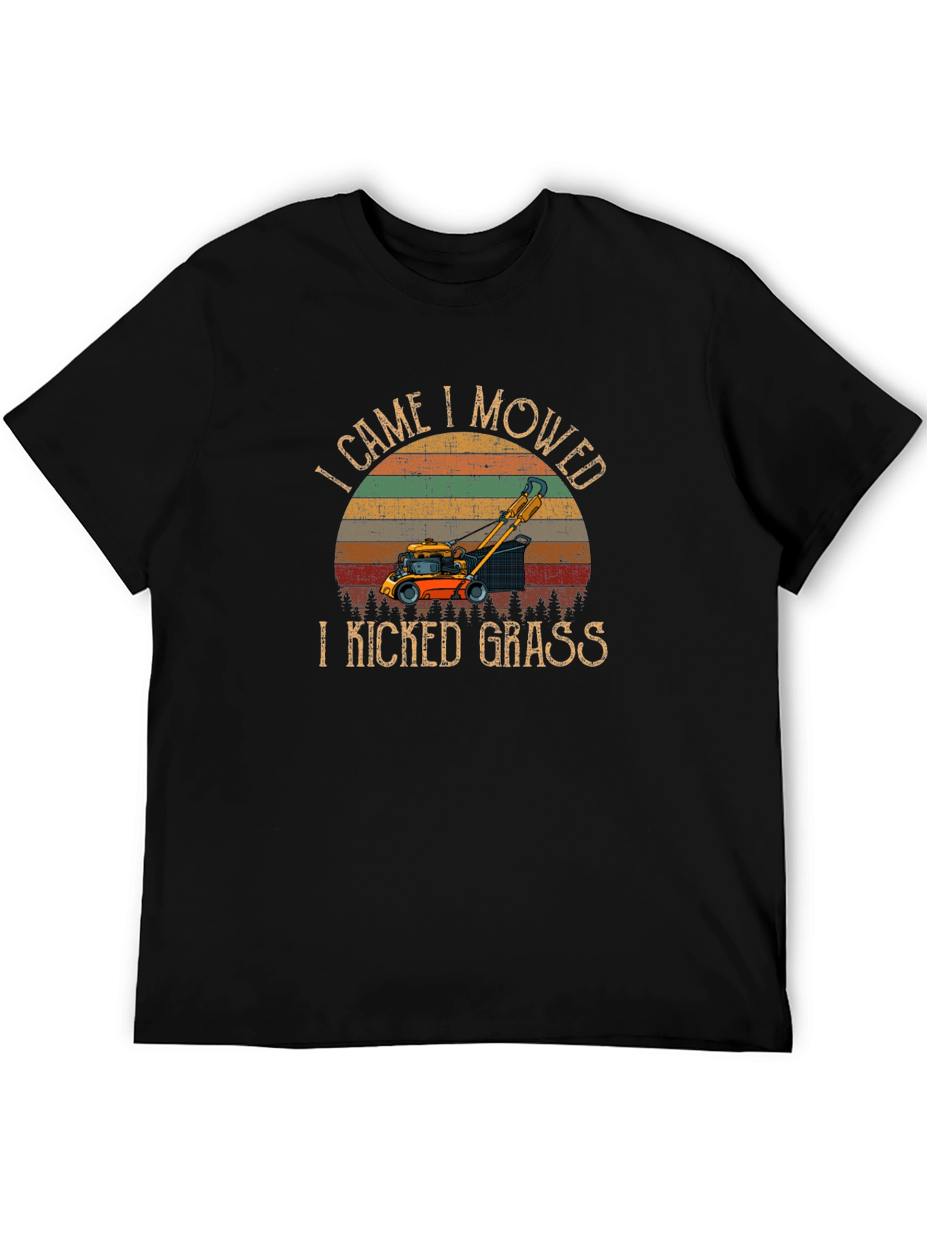 I Came I Mowed T-Shirt: Funny Lawn Mowing Tee