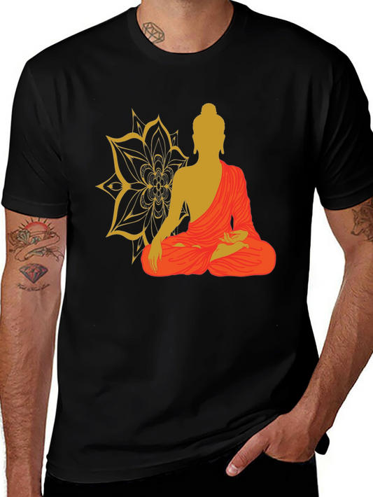 Buddha Graphic Tee - Mens Black T-Shirt