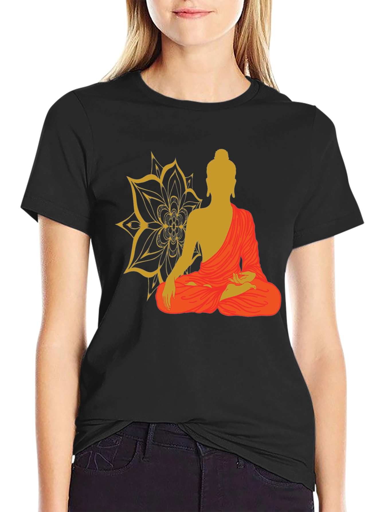 Buddha Graphic Tee - Mens Black T-Shirt