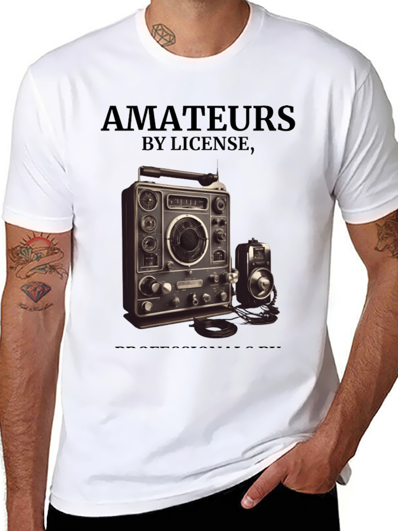 Amateurs by License Ham Radio Operator T-Shirt