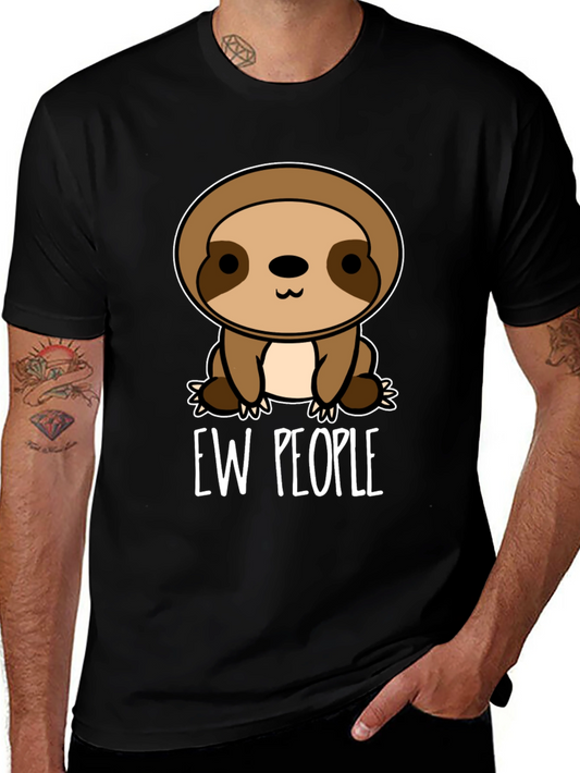 Ew People Sloth Graphic T-Shirt