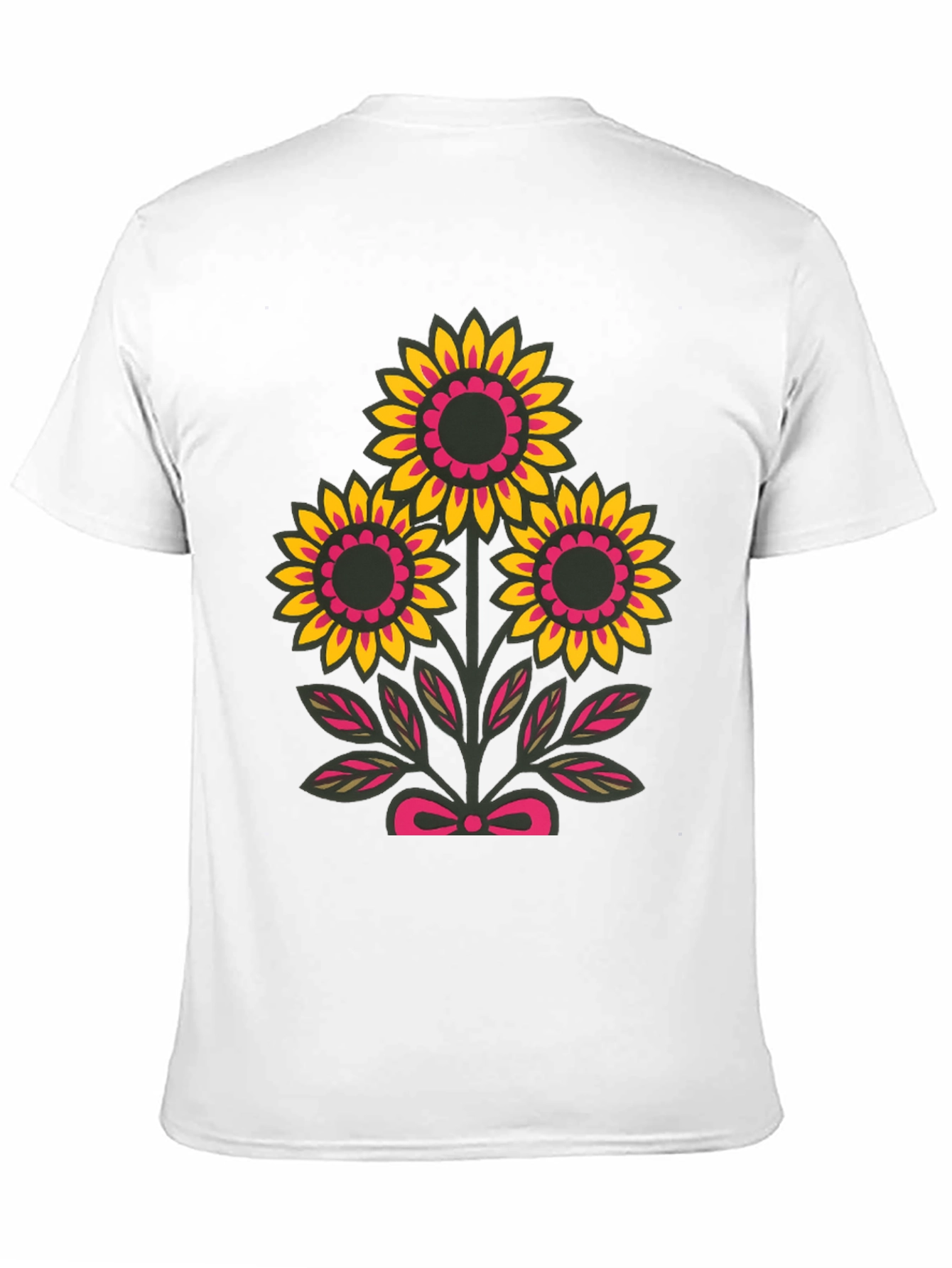 Floral Graphic Tee - Black Casual Shirt