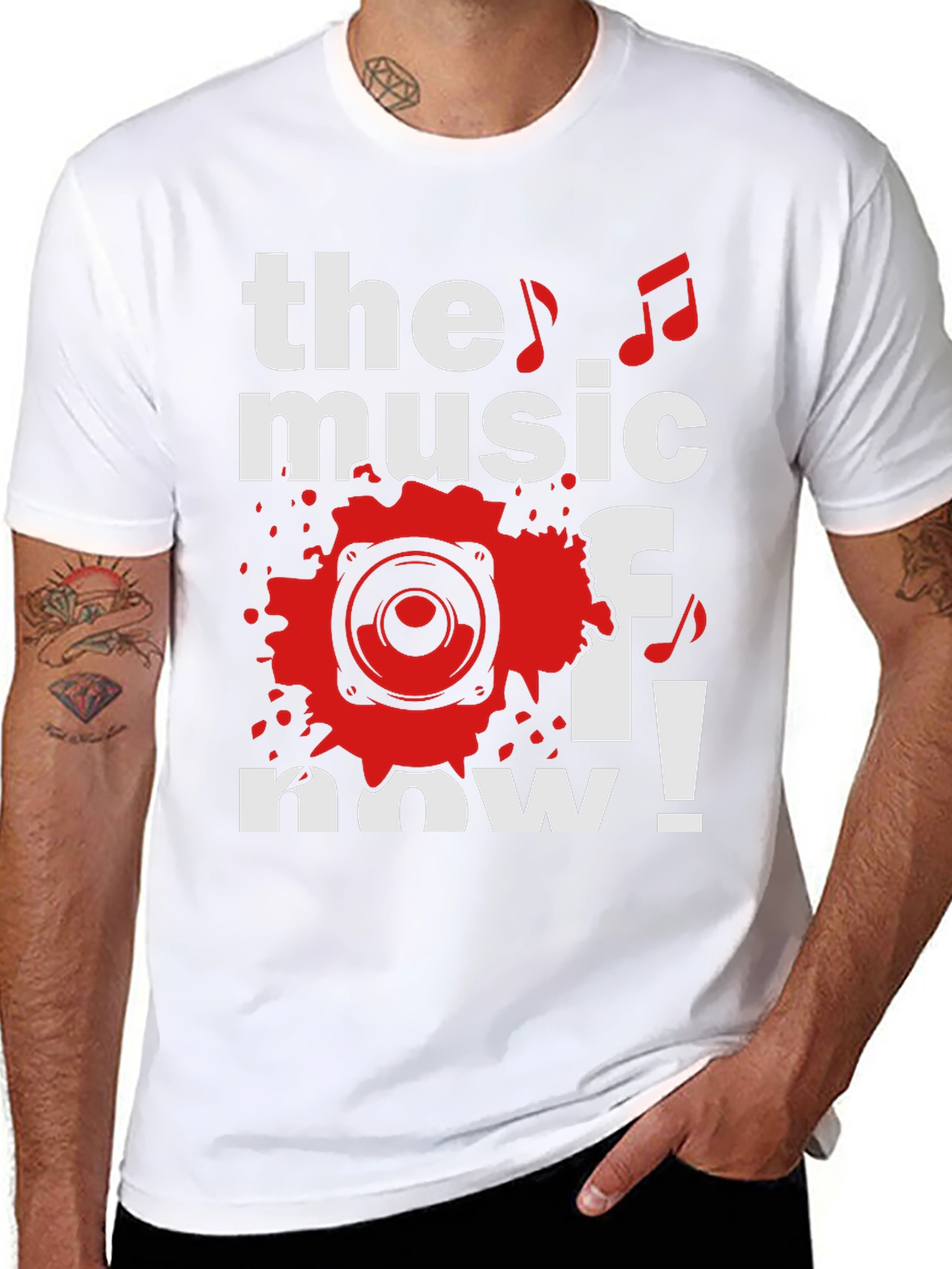 The Music of Now Black Graphic Tee