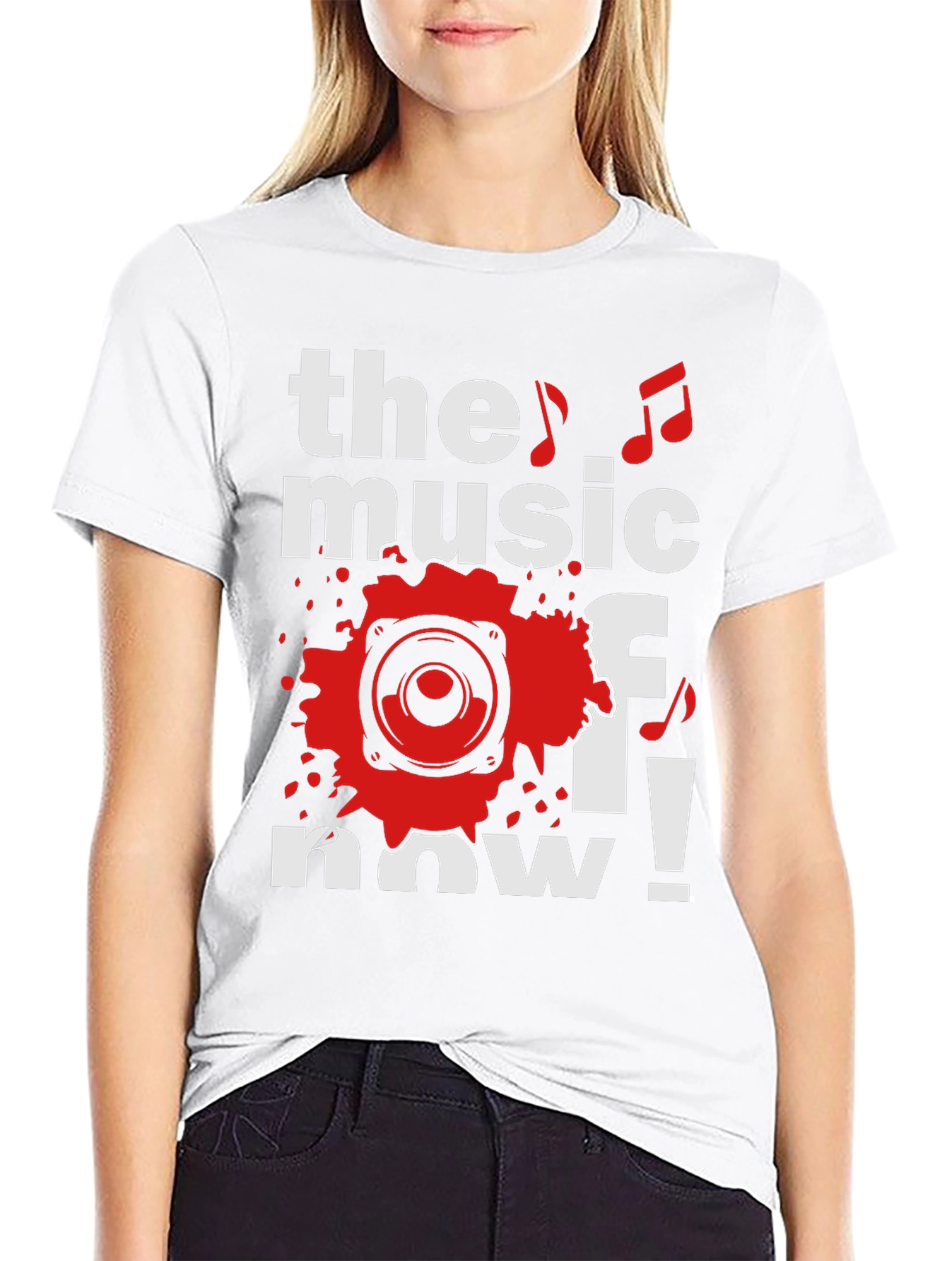 The Music of Now Black Graphic Tee