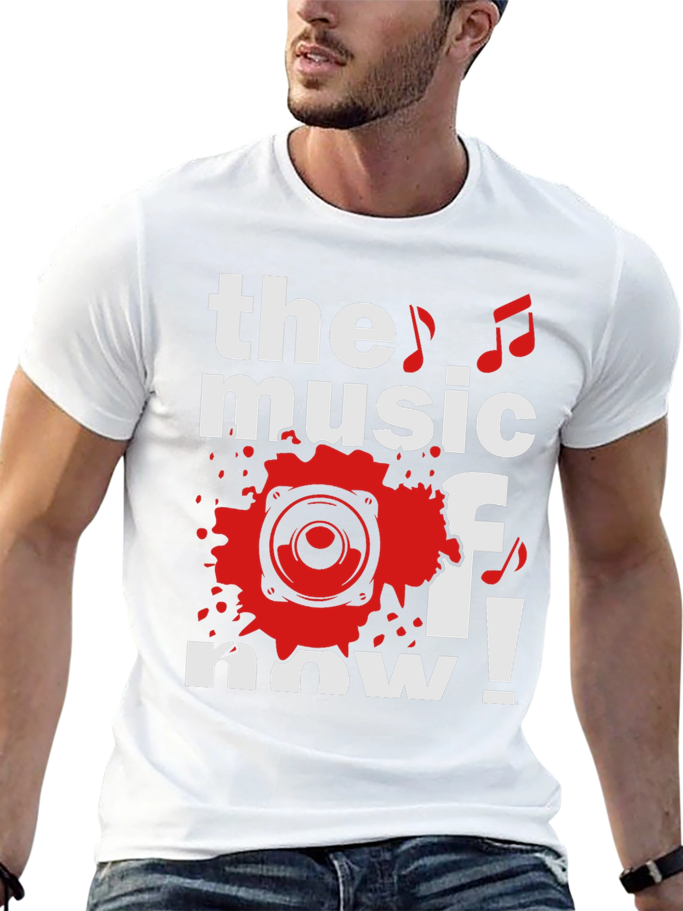 The Music of Now Black Graphic Tee