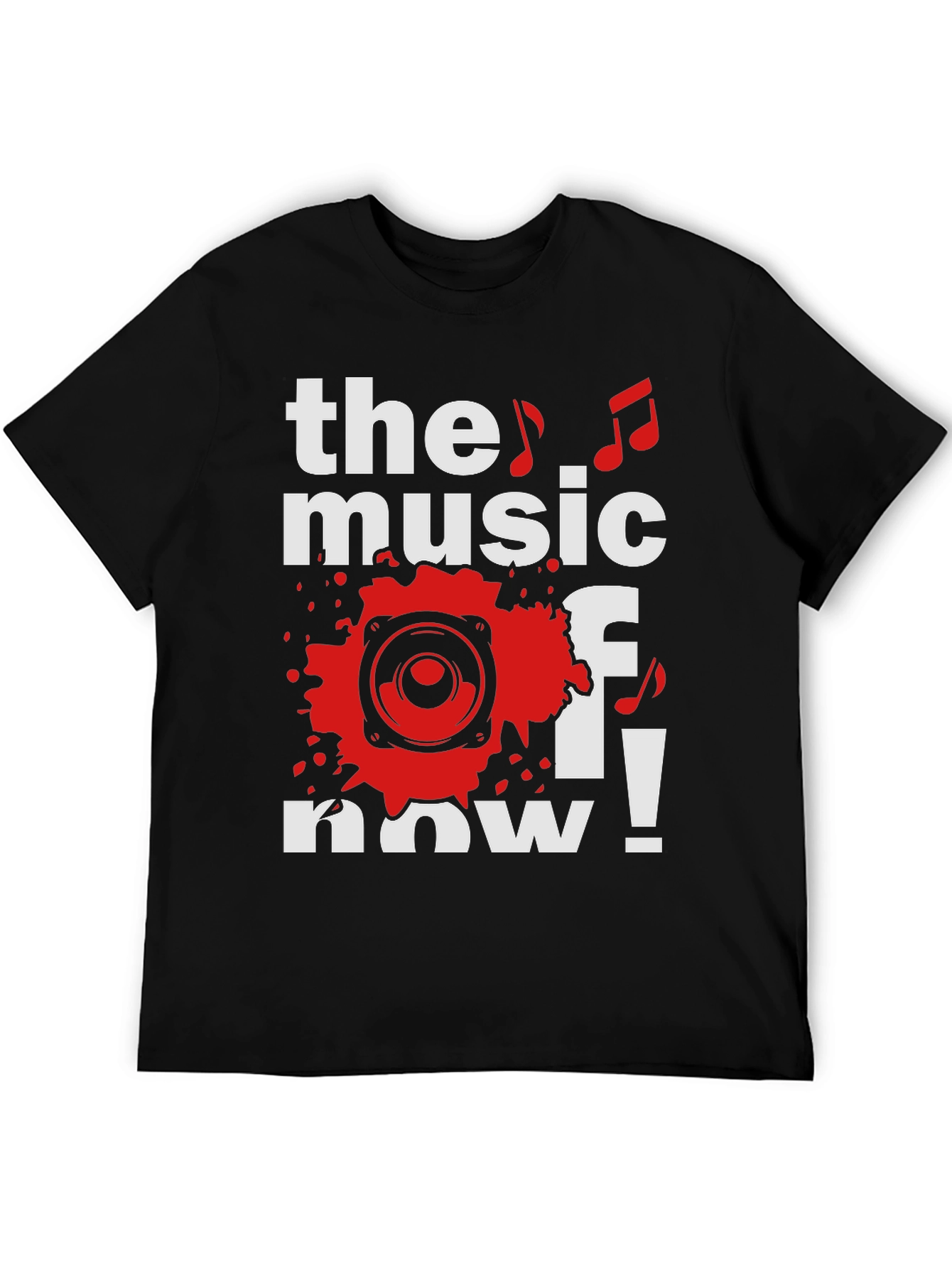 The Music of Now Black Graphic Tee