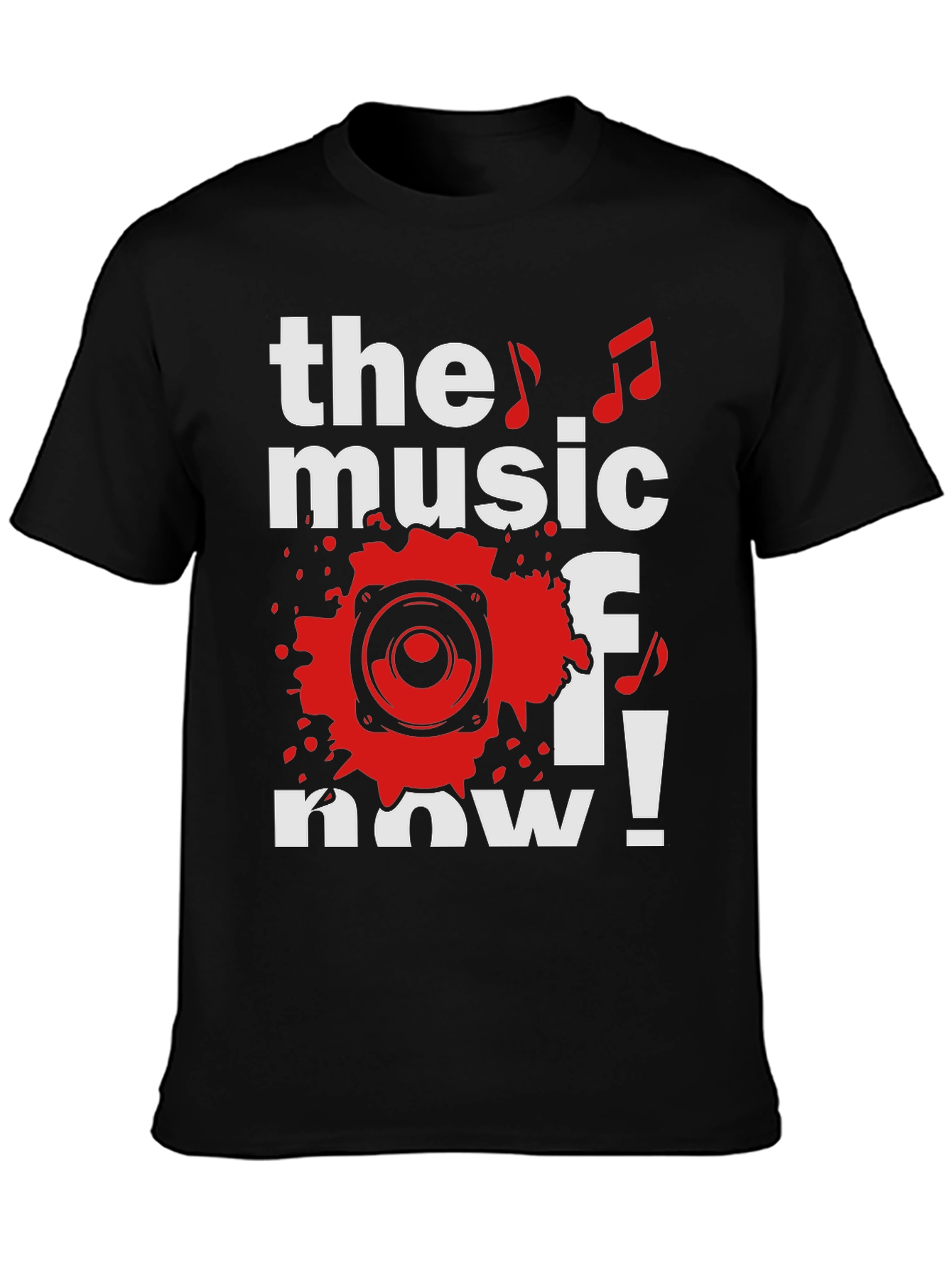 The Music of Now Black Graphic Tee