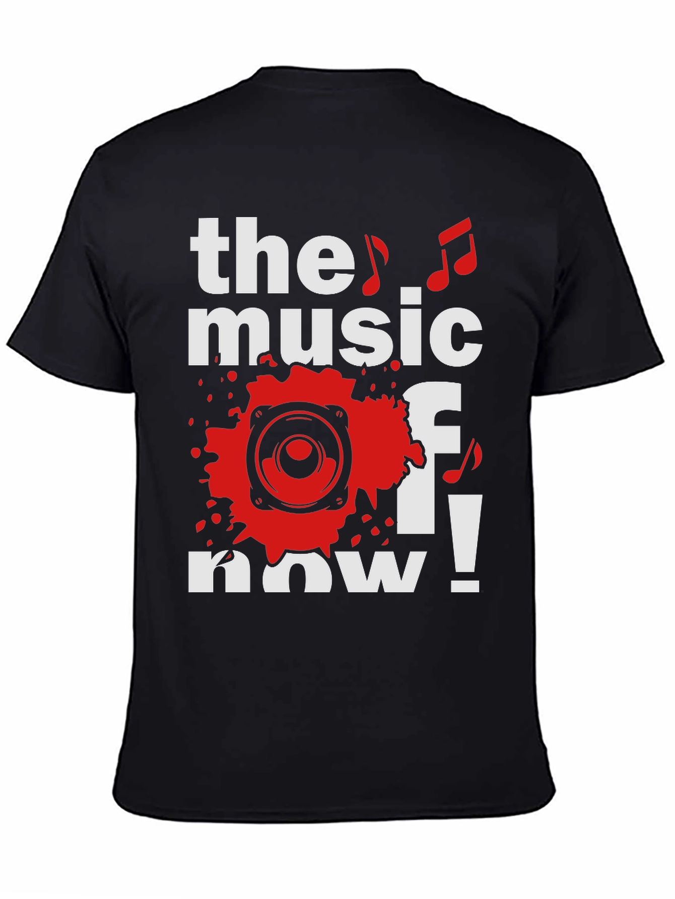 The Music of Now Black Graphic Tee