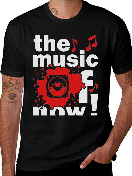 The Music of Now Black Graphic Tee