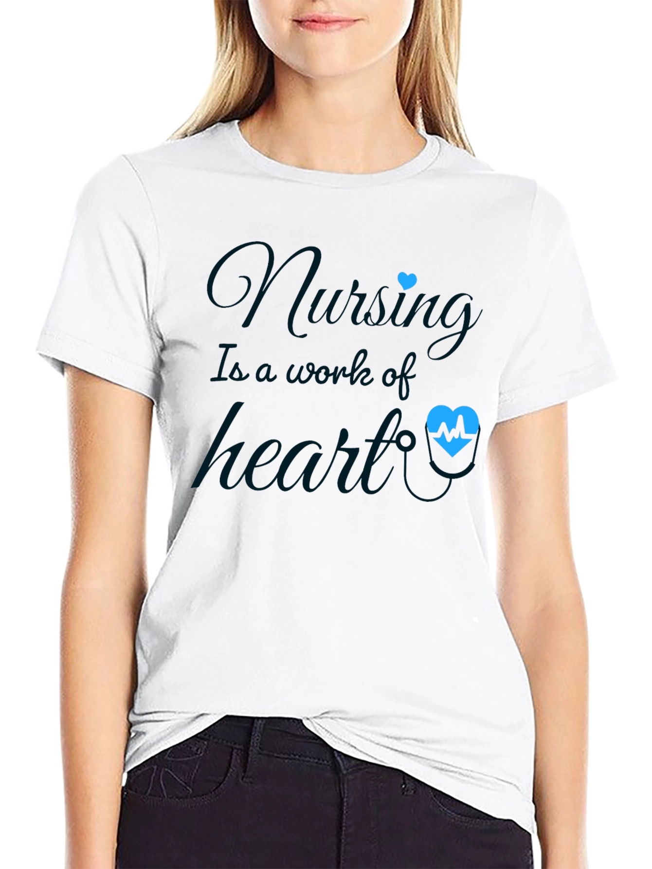 Nursing: A Work of Heart T-Shirt