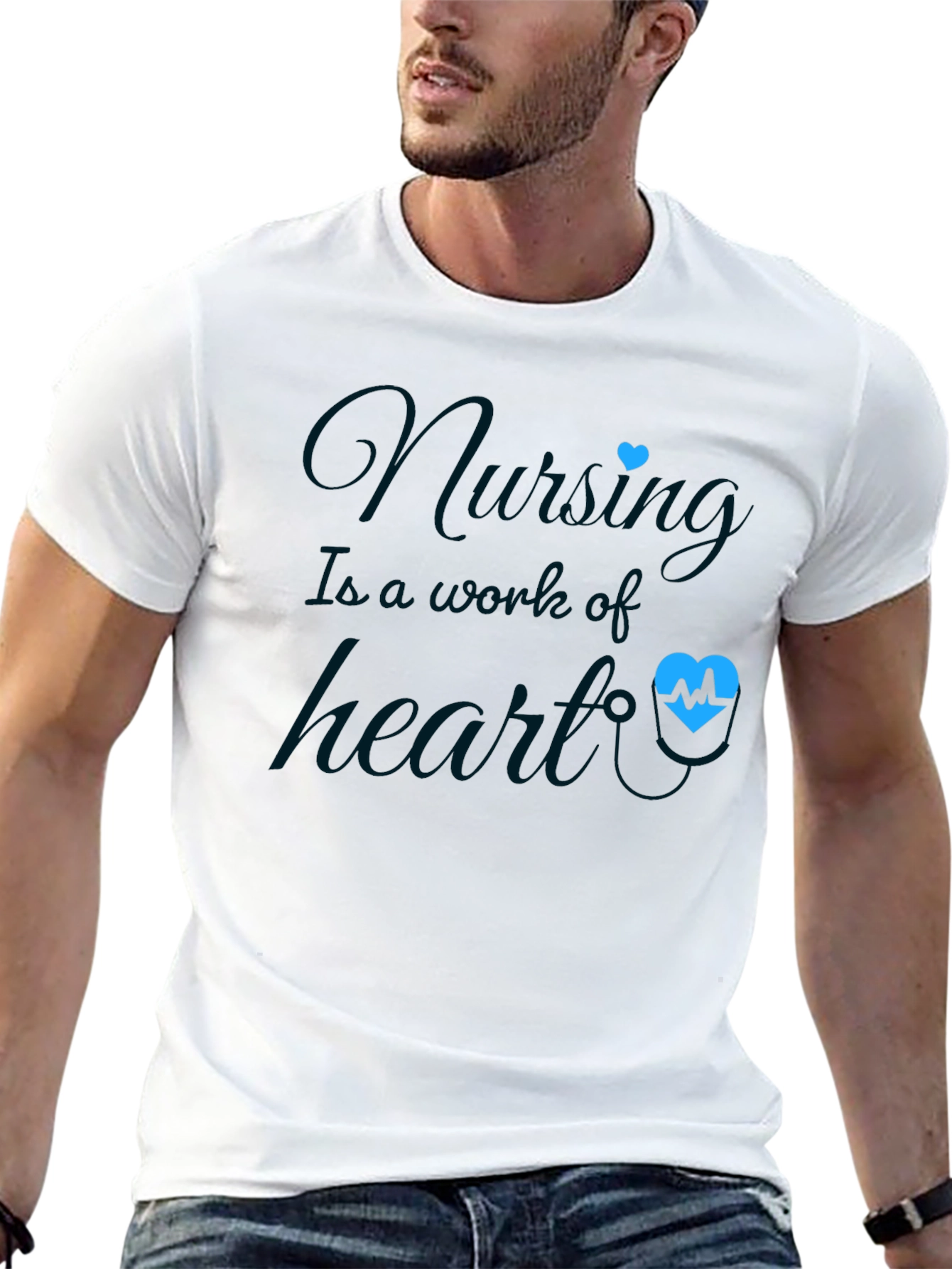 Nursing: A Work of Heart T-Shirt