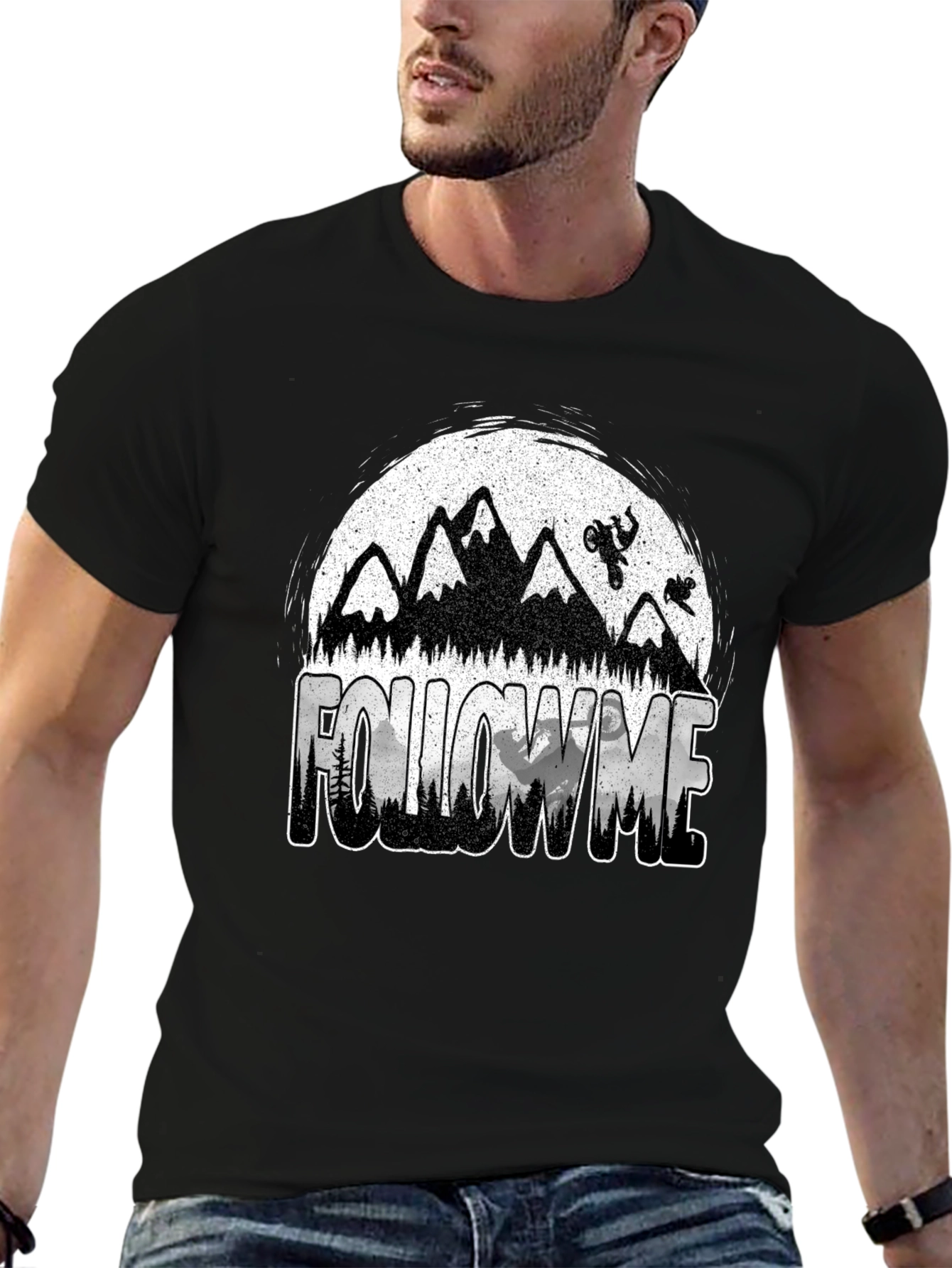 Follow Me Mountain Bike Graphic T-Shirt