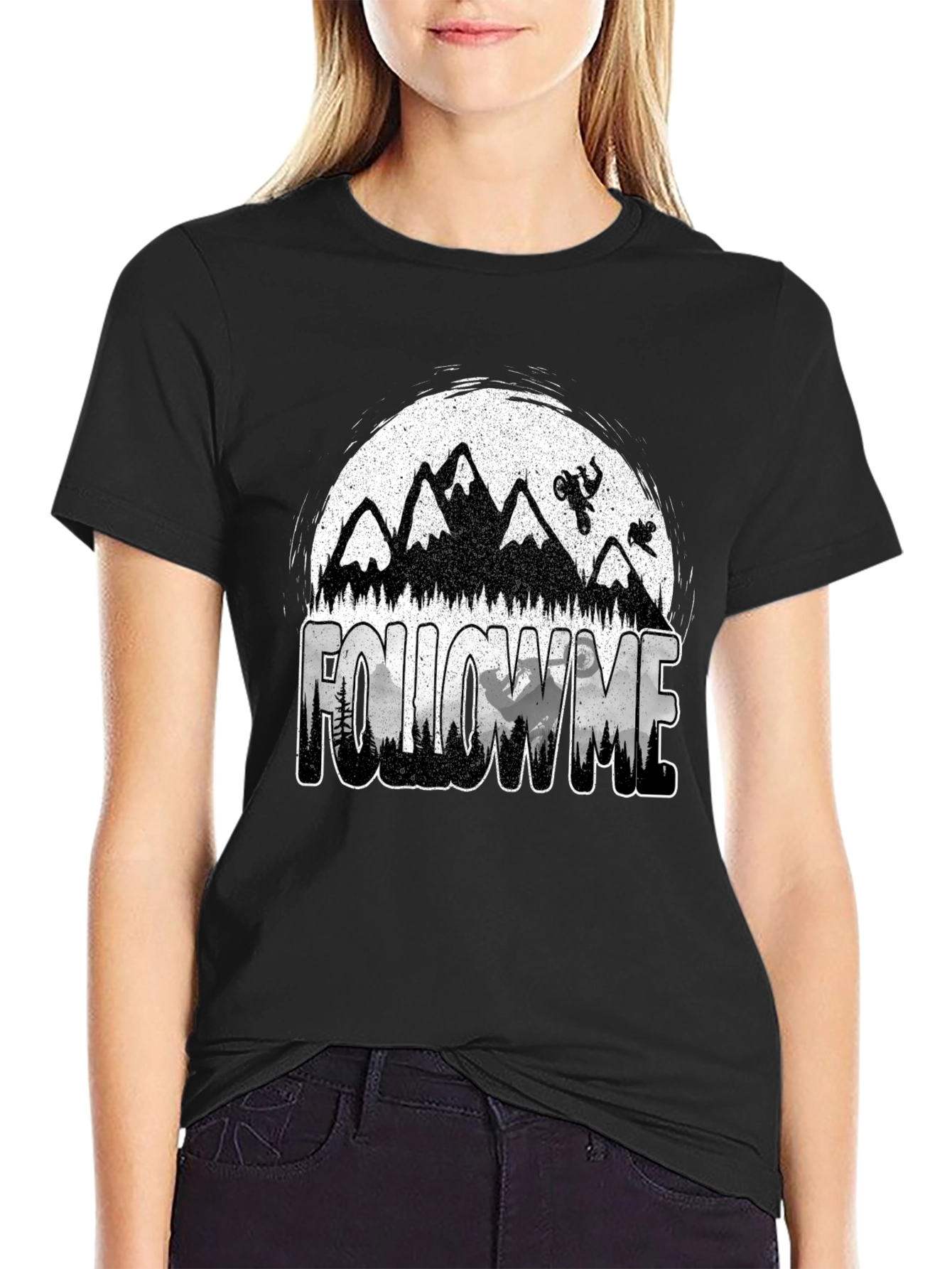 Follow Me Mountain Bike Graphic T-Shirt