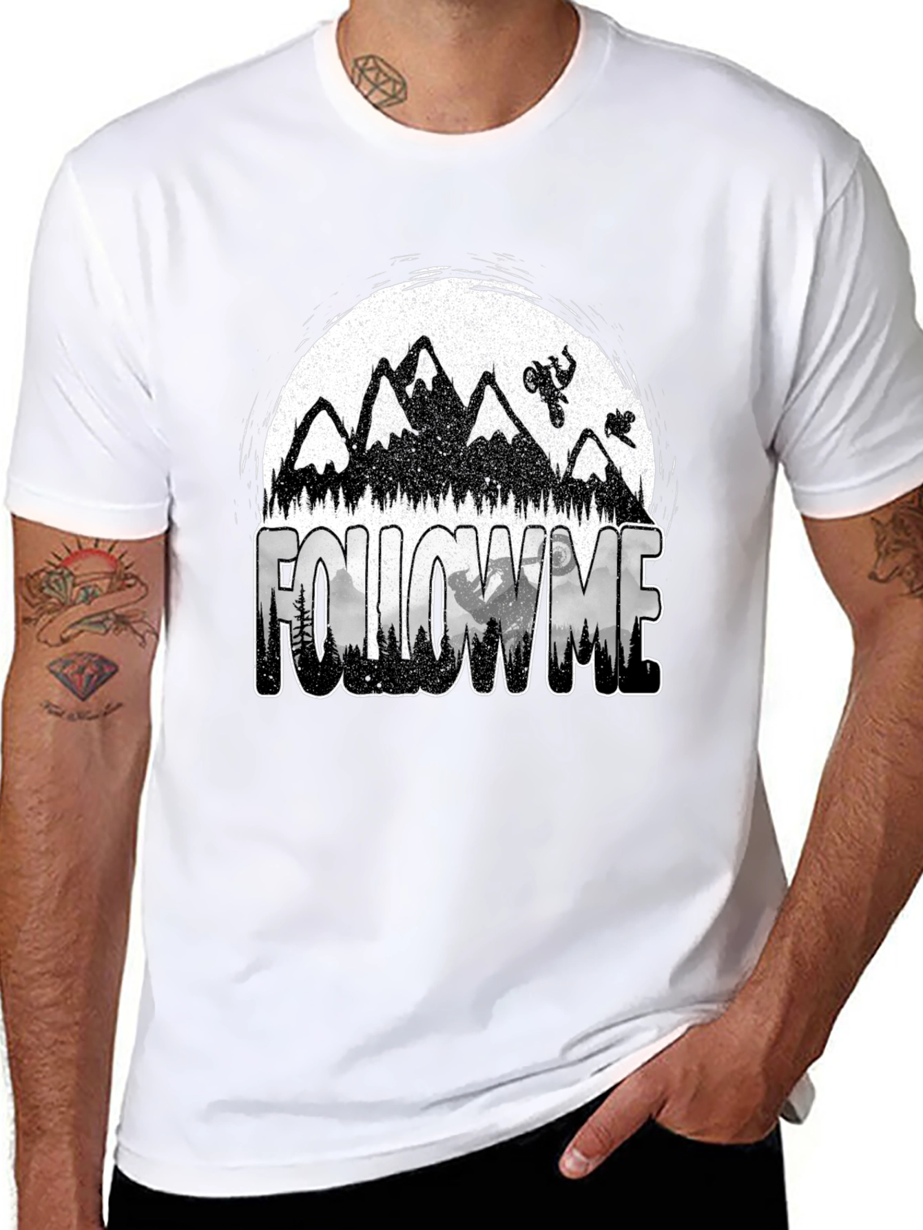 Follow Me Mountain Bike Graphic T-Shirt