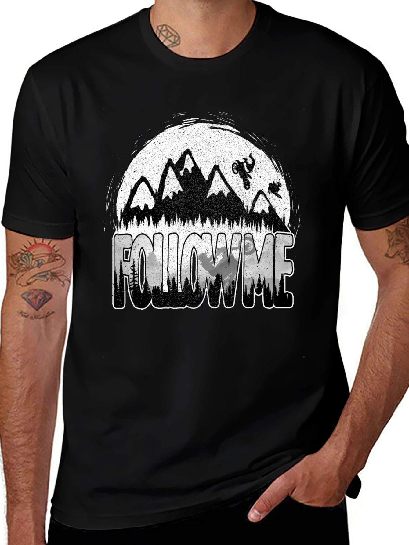 Follow Me Mountain Bike Graphic T-Shirt