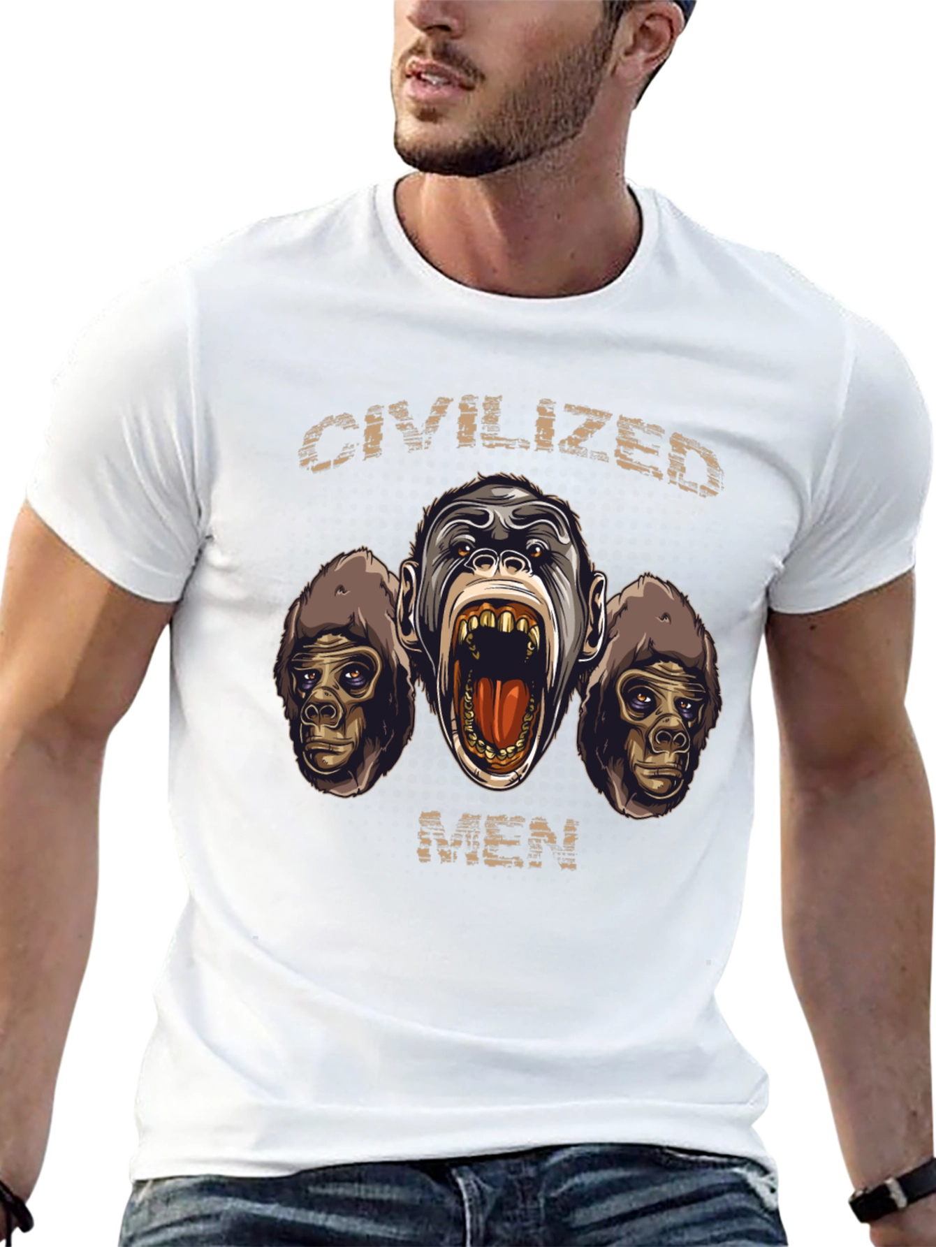 Civilized Men Graphic T-Shirt