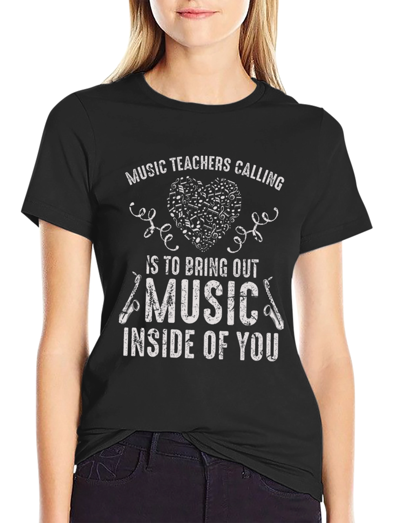 Music Teacher Graphic Tee - Inspire with Music