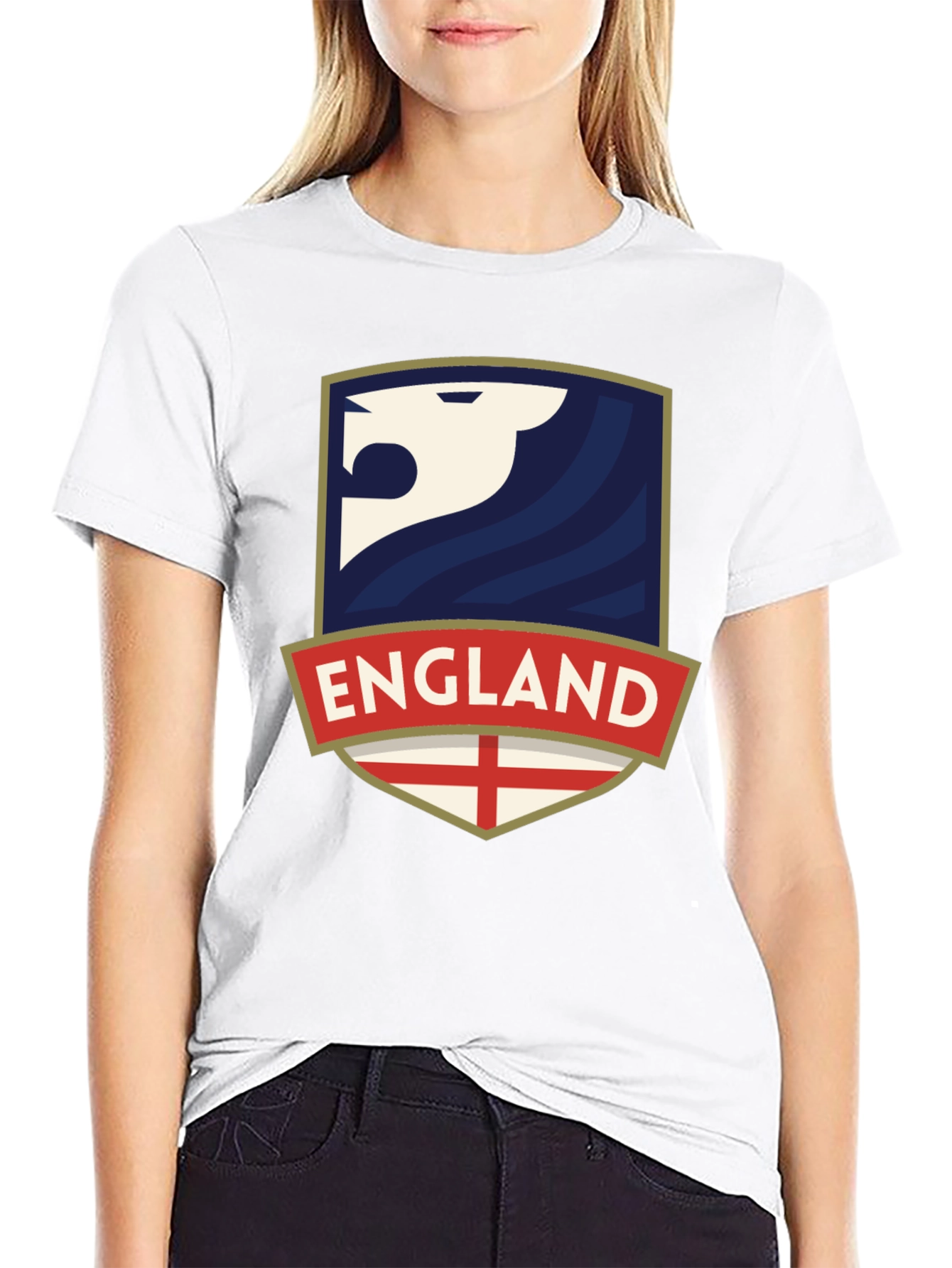 England Lion Crest Graphic T-Shirt