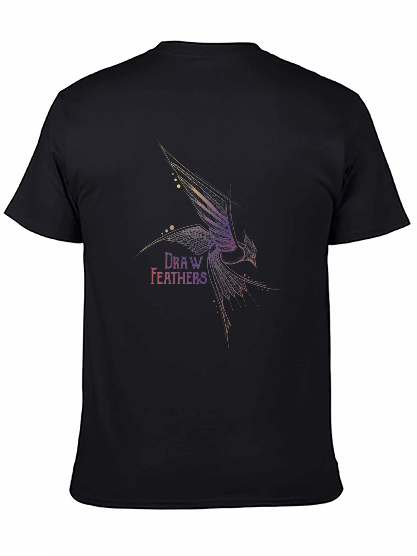 Draw Feathers Graphic T-Shirt