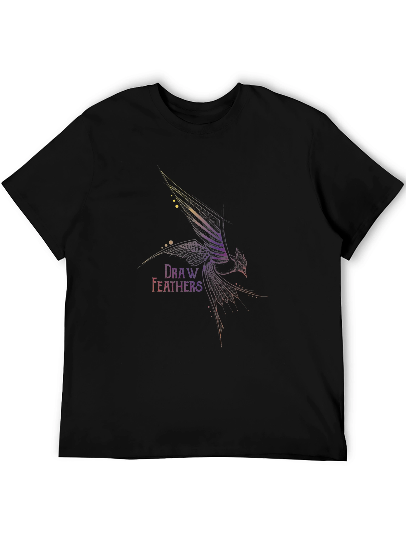 Draw Feathers Graphic T-Shirt