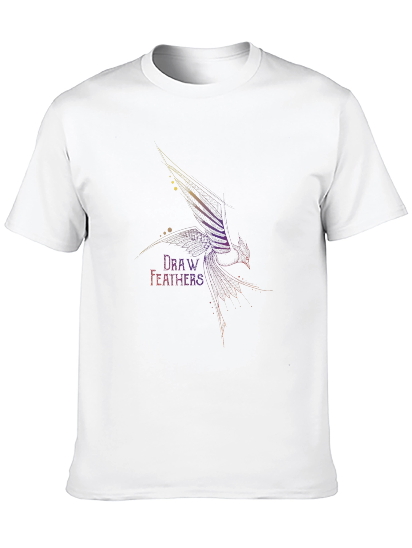 Draw Feathers Graphic T-Shirt