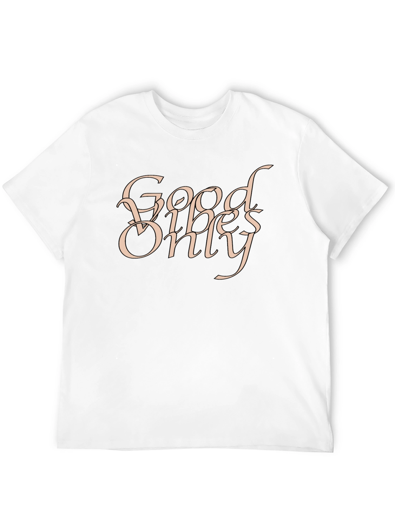 Good Vibes Only Graphic Black T-Shirt