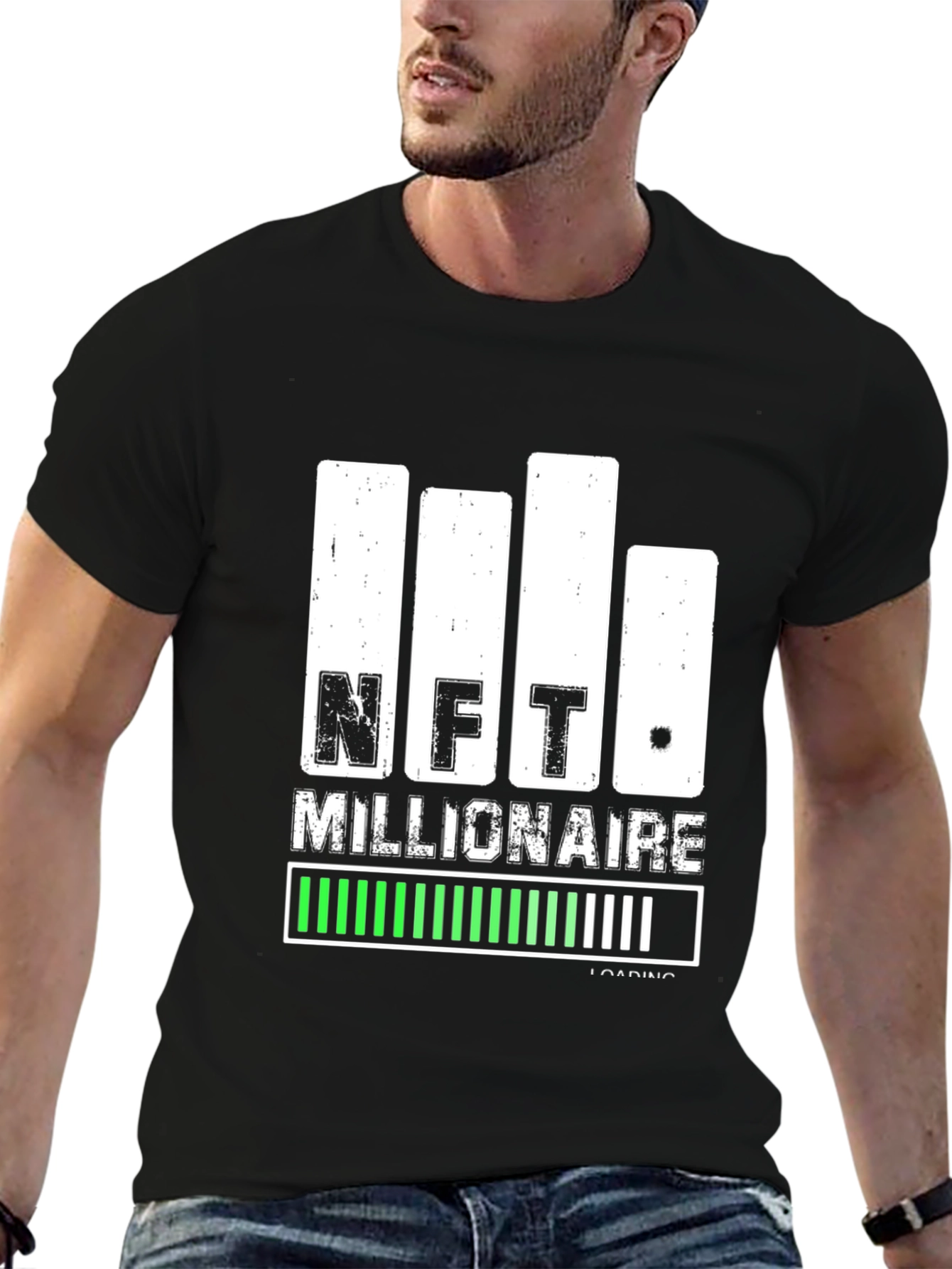 NFT Millionaire Loading Black T-Shirt