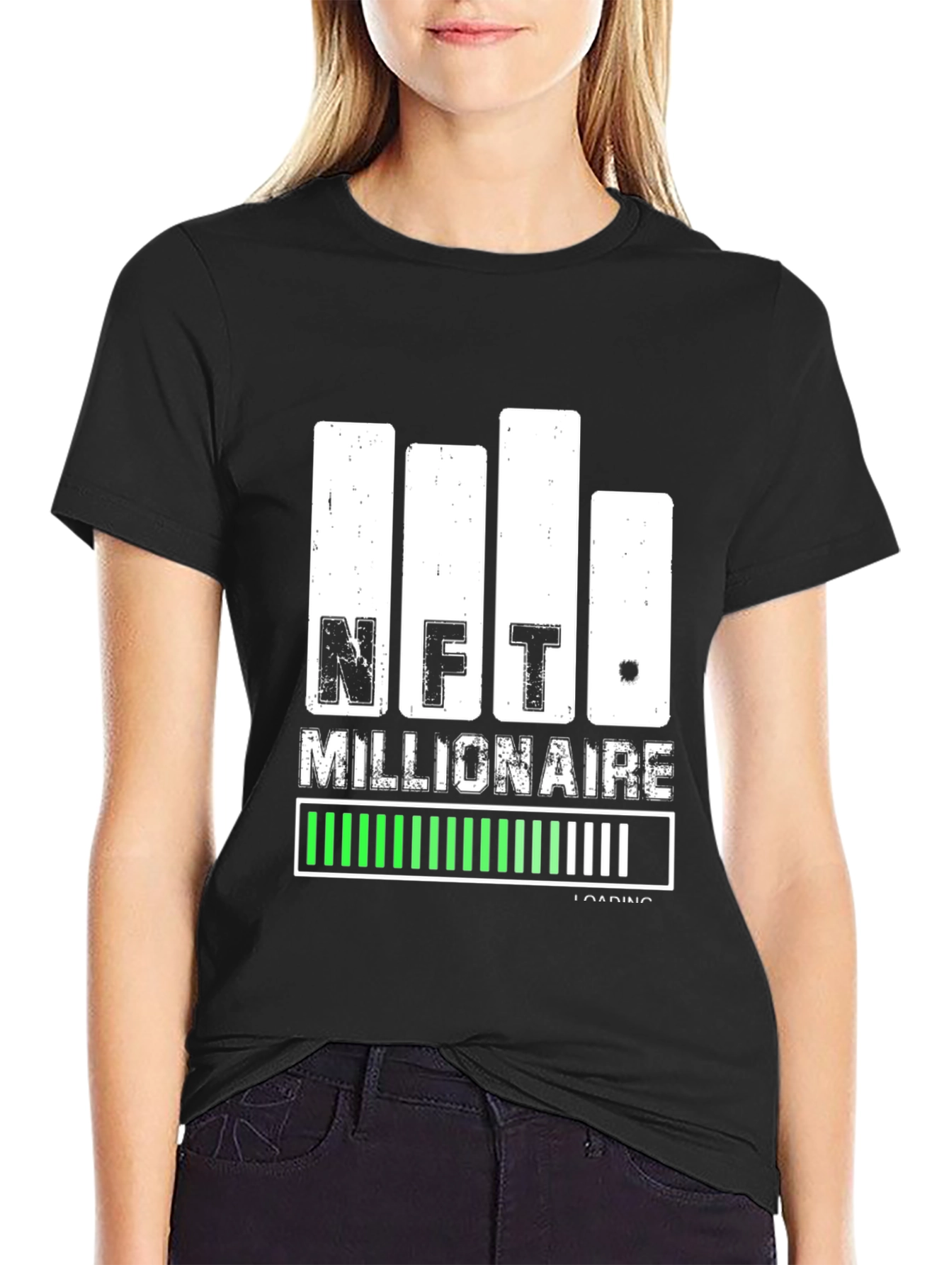 NFT Millionaire Loading Black T-Shirt