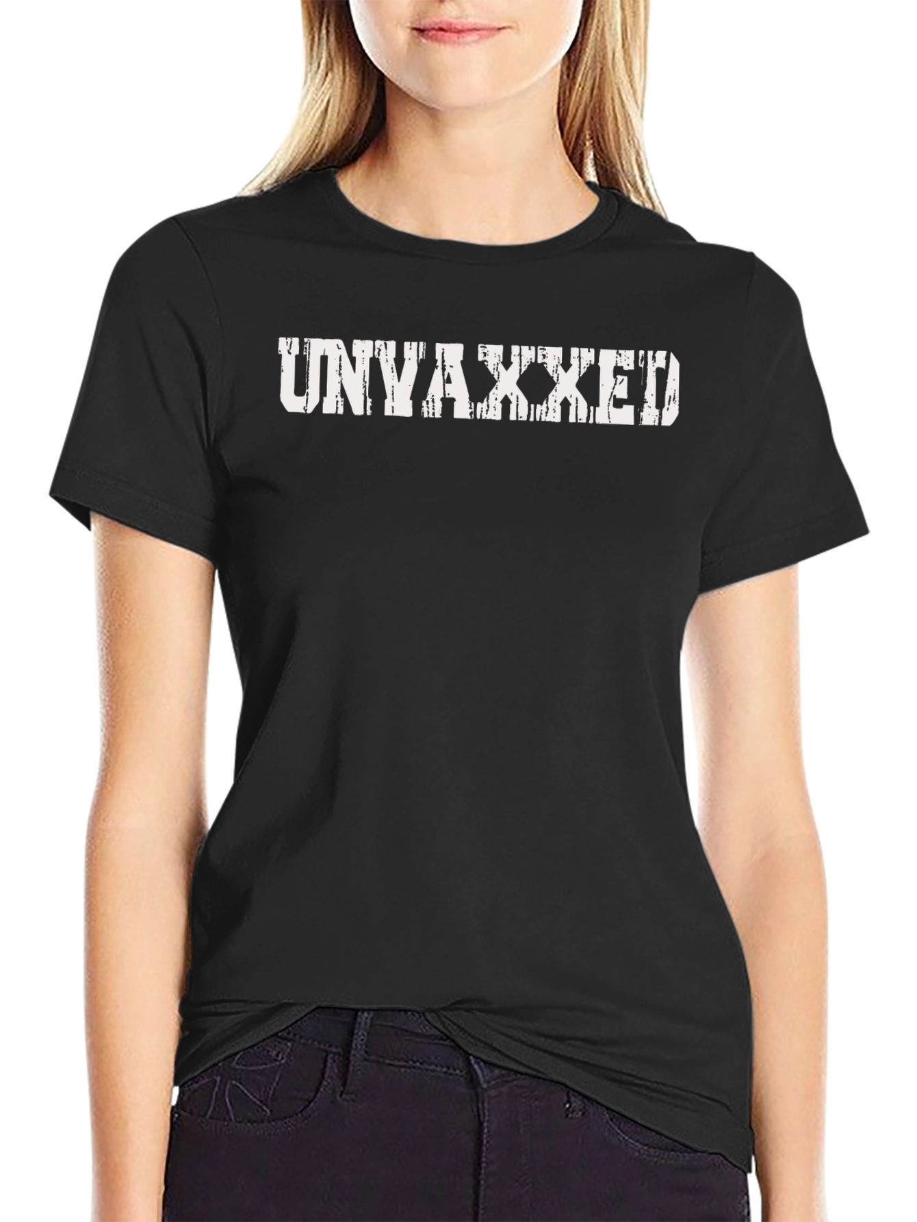 Unvaxxed Black T-Shirt - Statement Tee