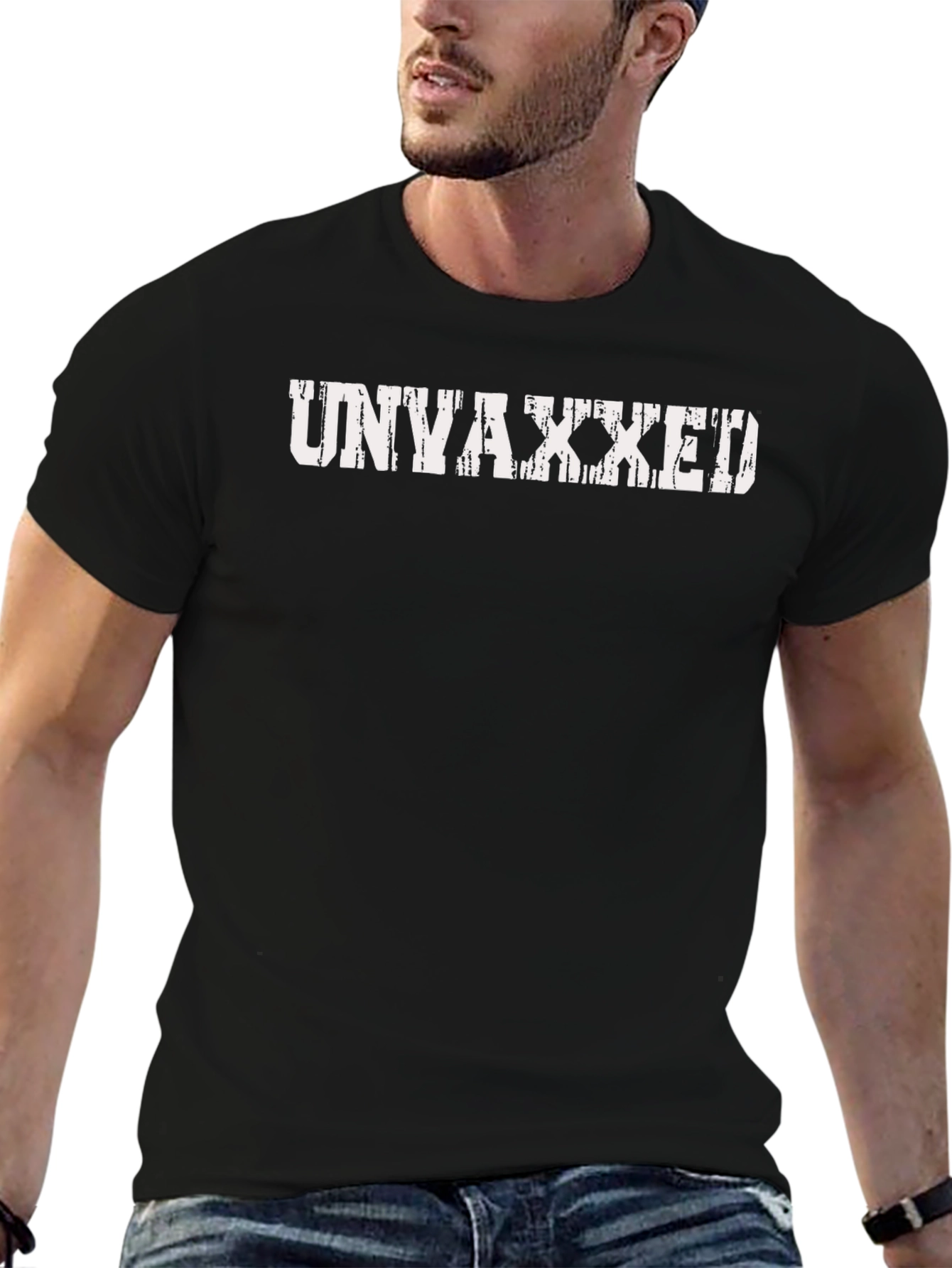 Unvaxxed Black T-Shirt - Statement Tee