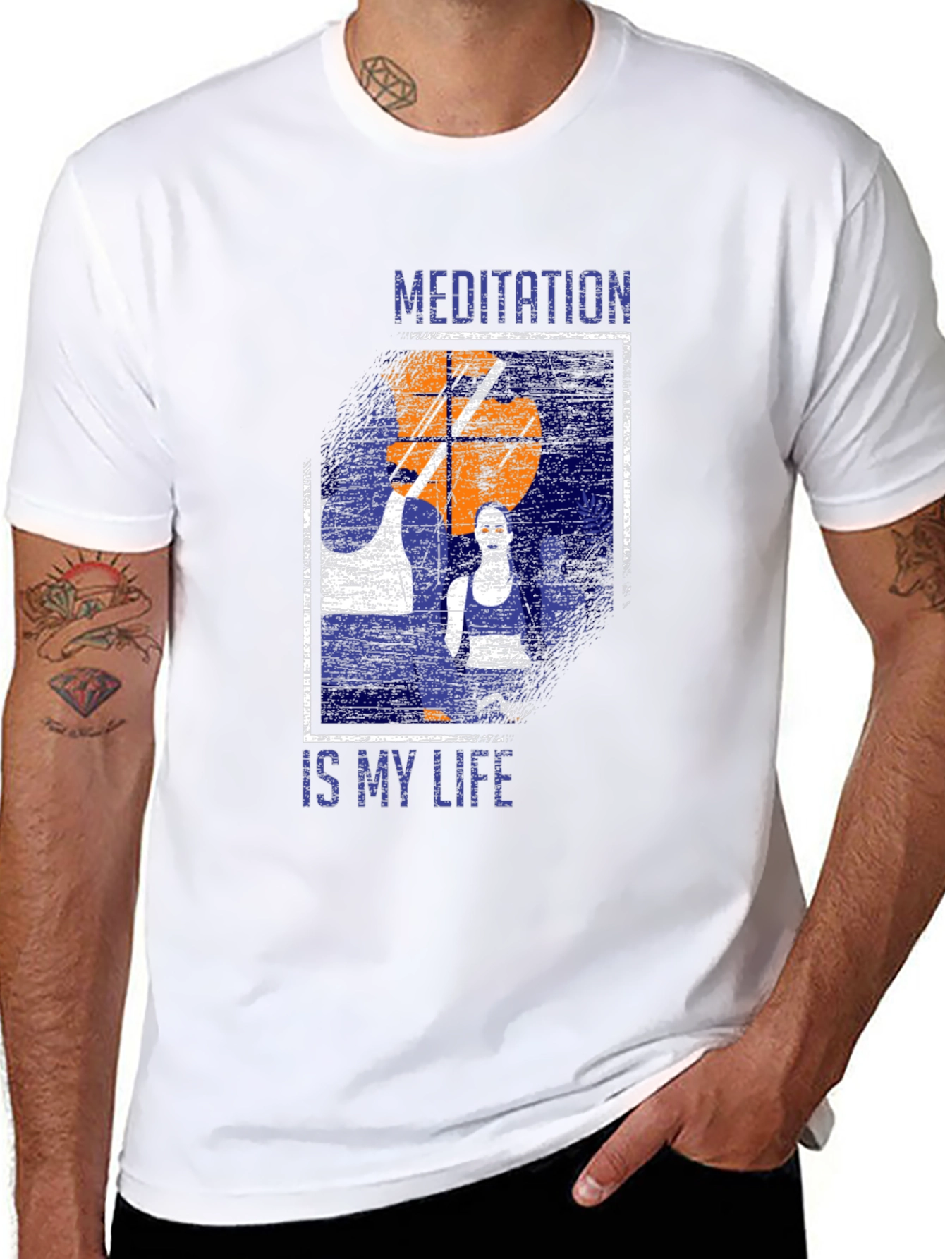 Meditation Is My Life Graphic T-Shirt