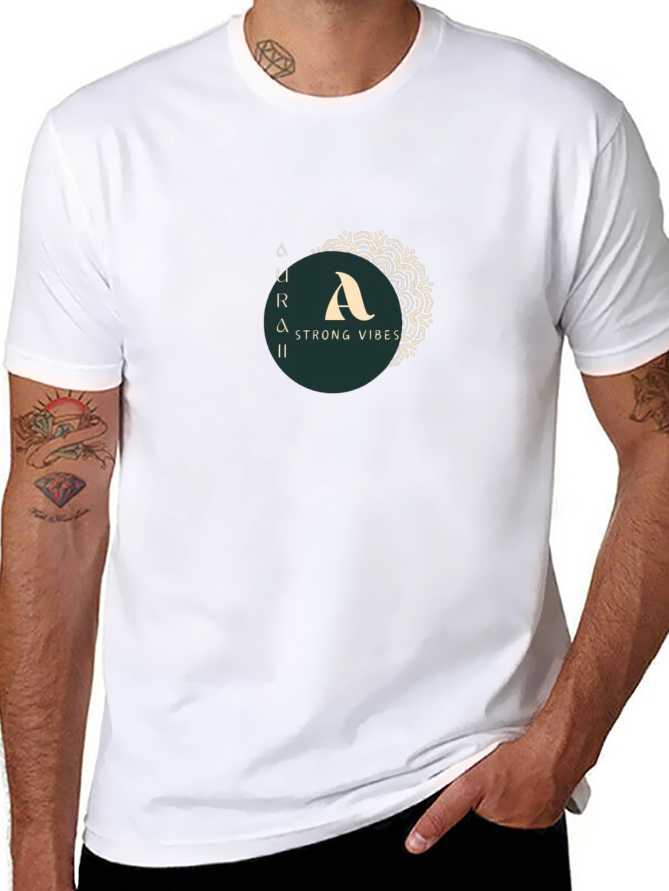 Aura Strong Vibes Graphic T-Shirt