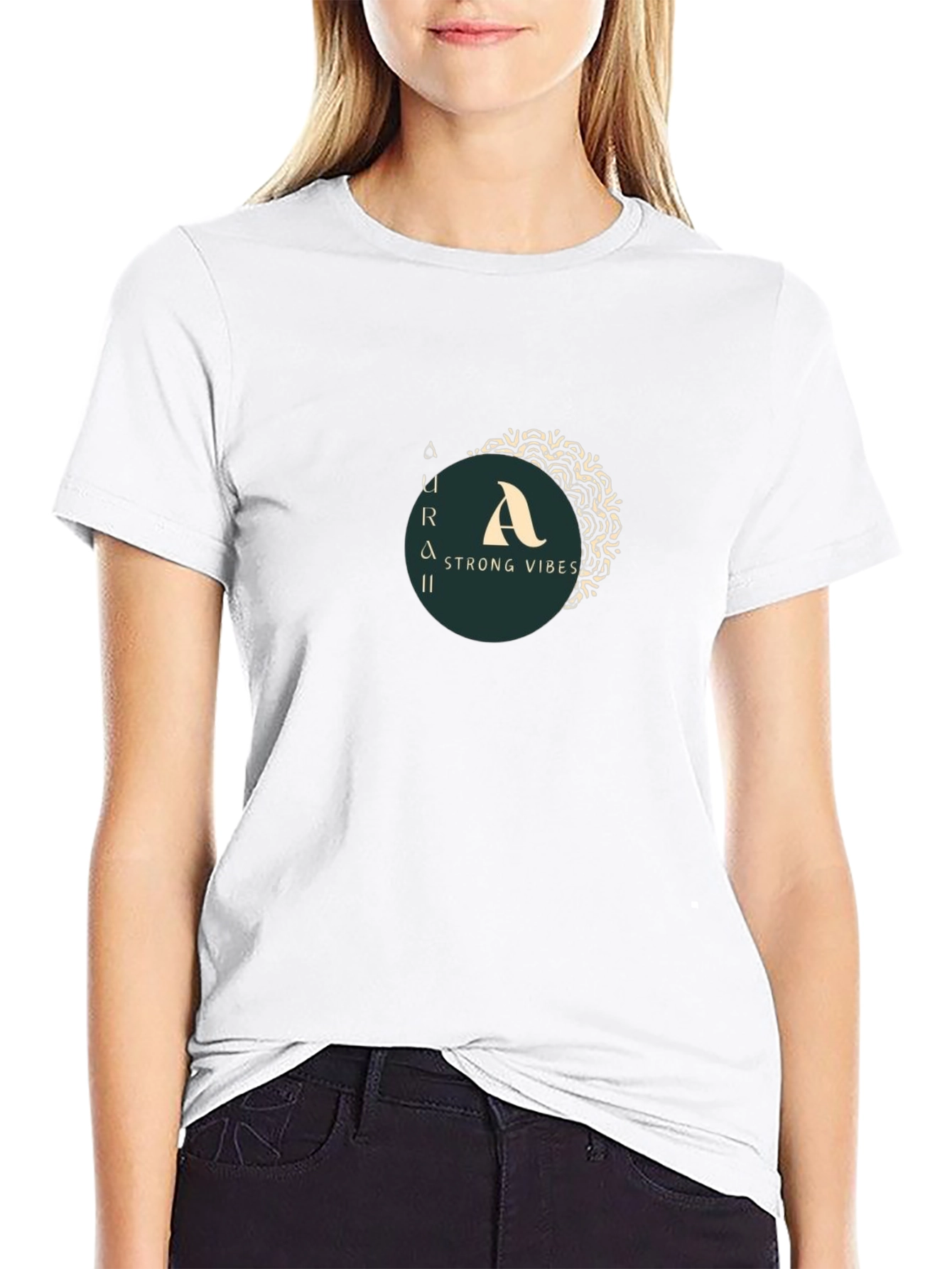 Aura Strong Vibes Graphic T-Shirt
