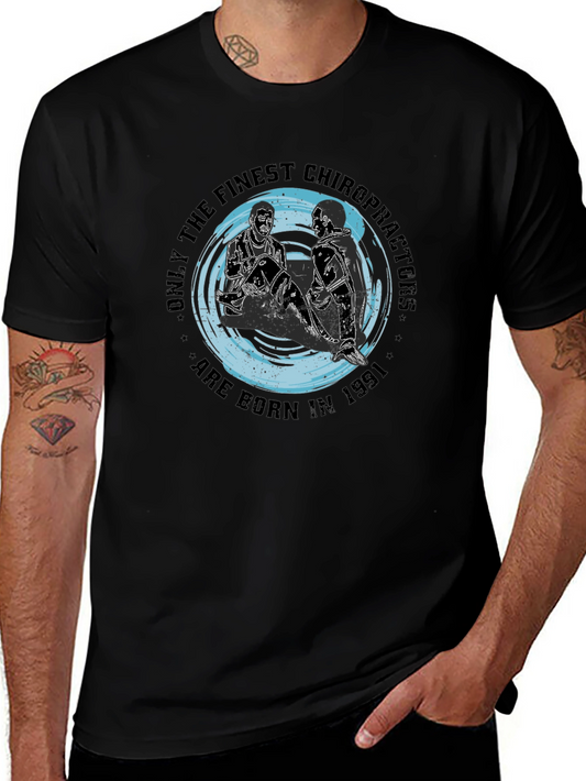 Finest Chiropractor 1991 Black T-Shirt