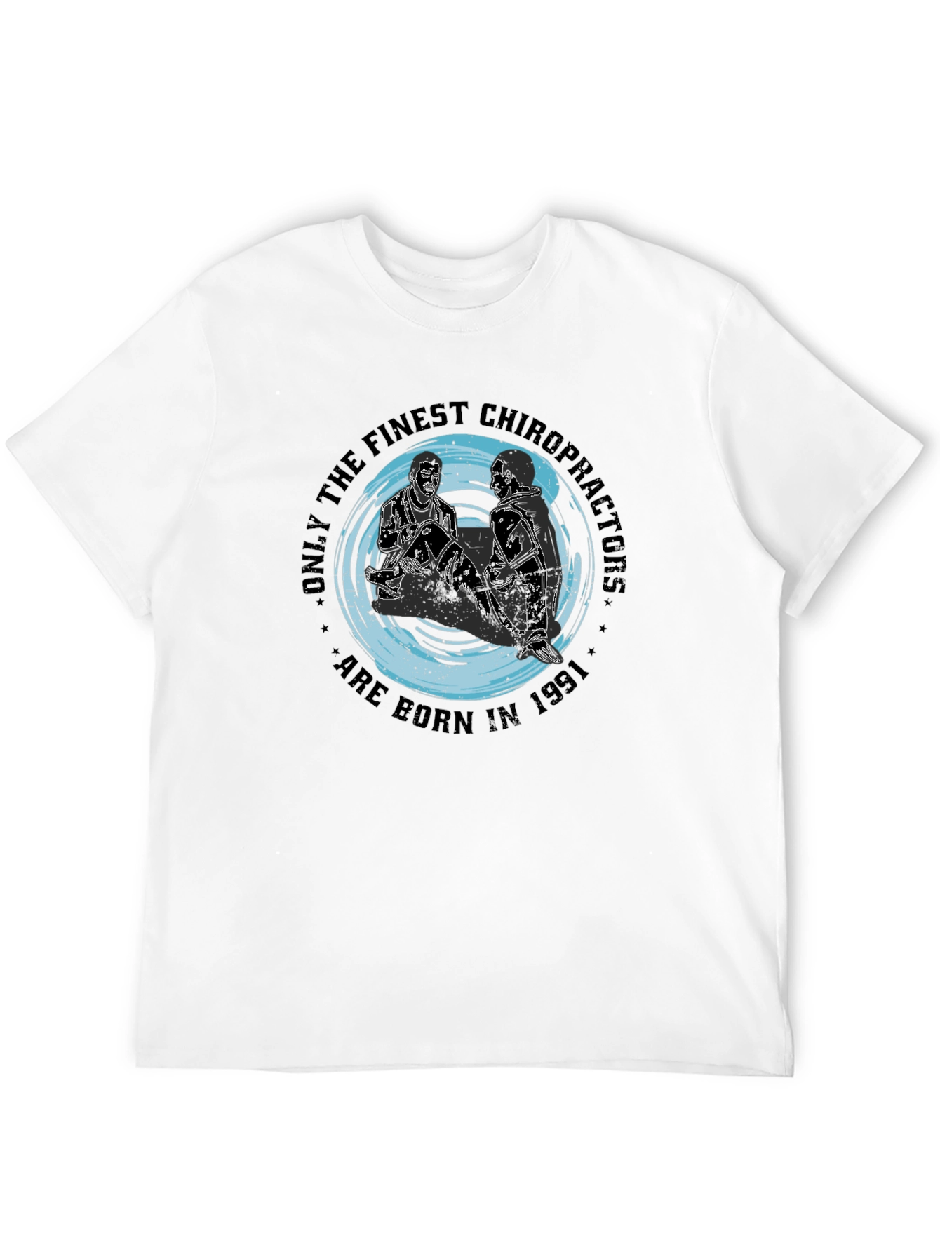 Finest Chiropractor 1991 Black T-Shirt