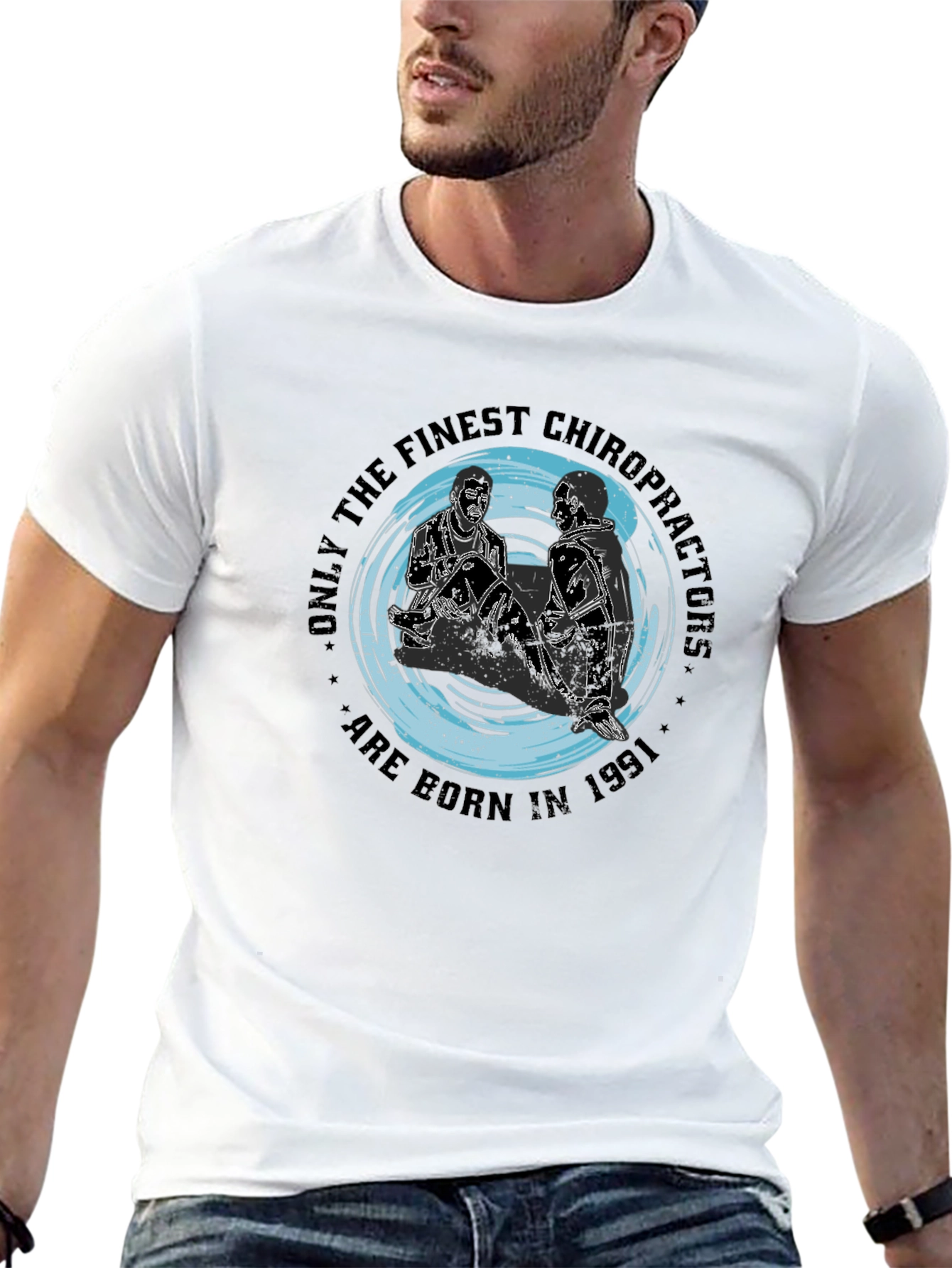 Finest Chiropractor 1991 Black T-Shirt