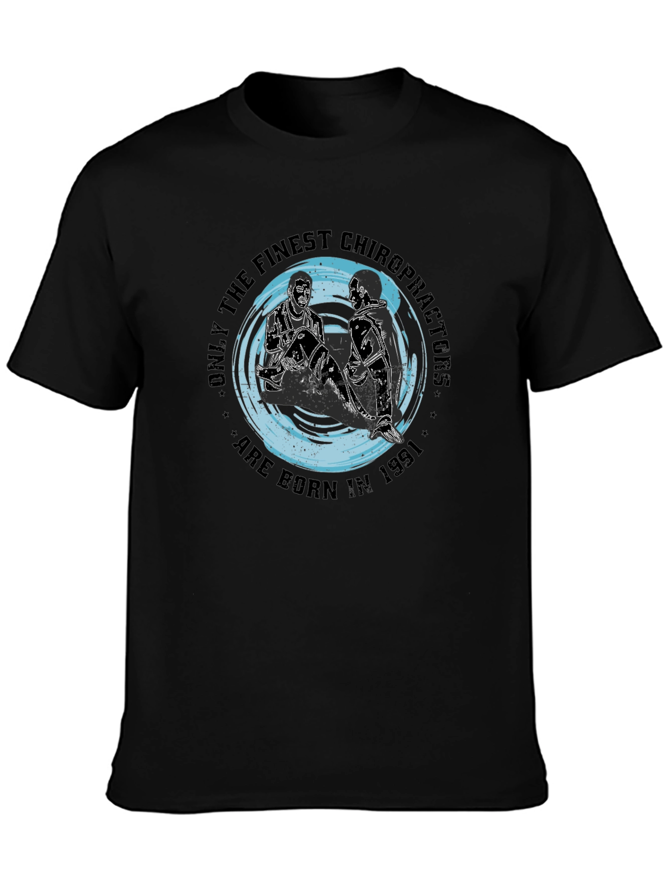 Finest Chiropractor 1991 Black T-Shirt