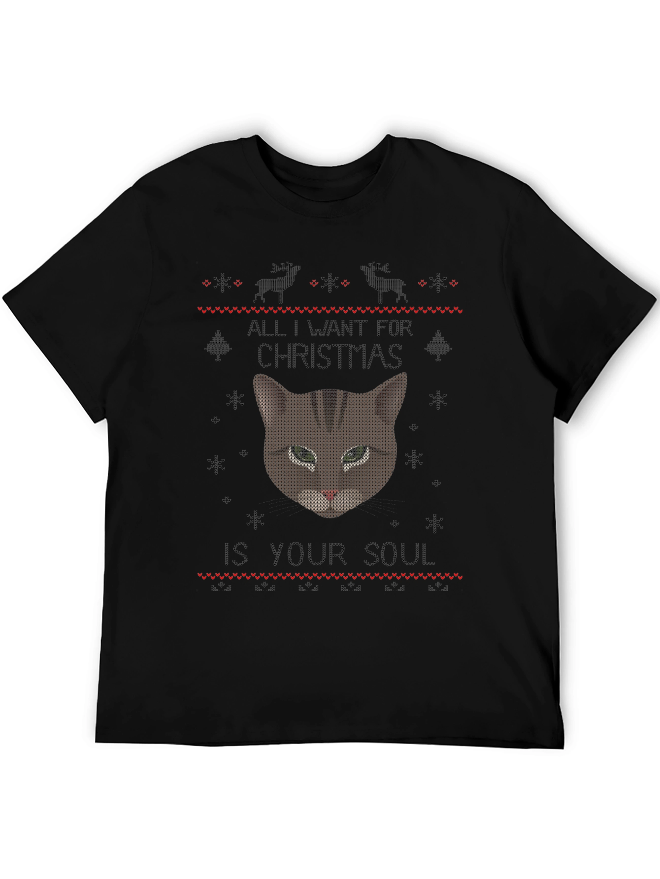 Soul Snatching Christmas Cat T-Shirt