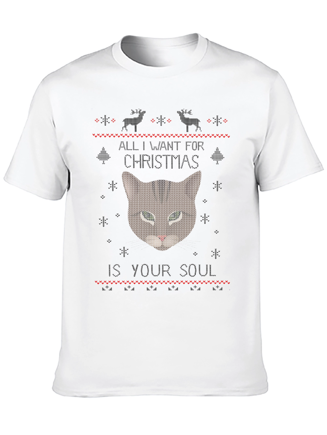 Soul Snatching Christmas Cat T-Shirt