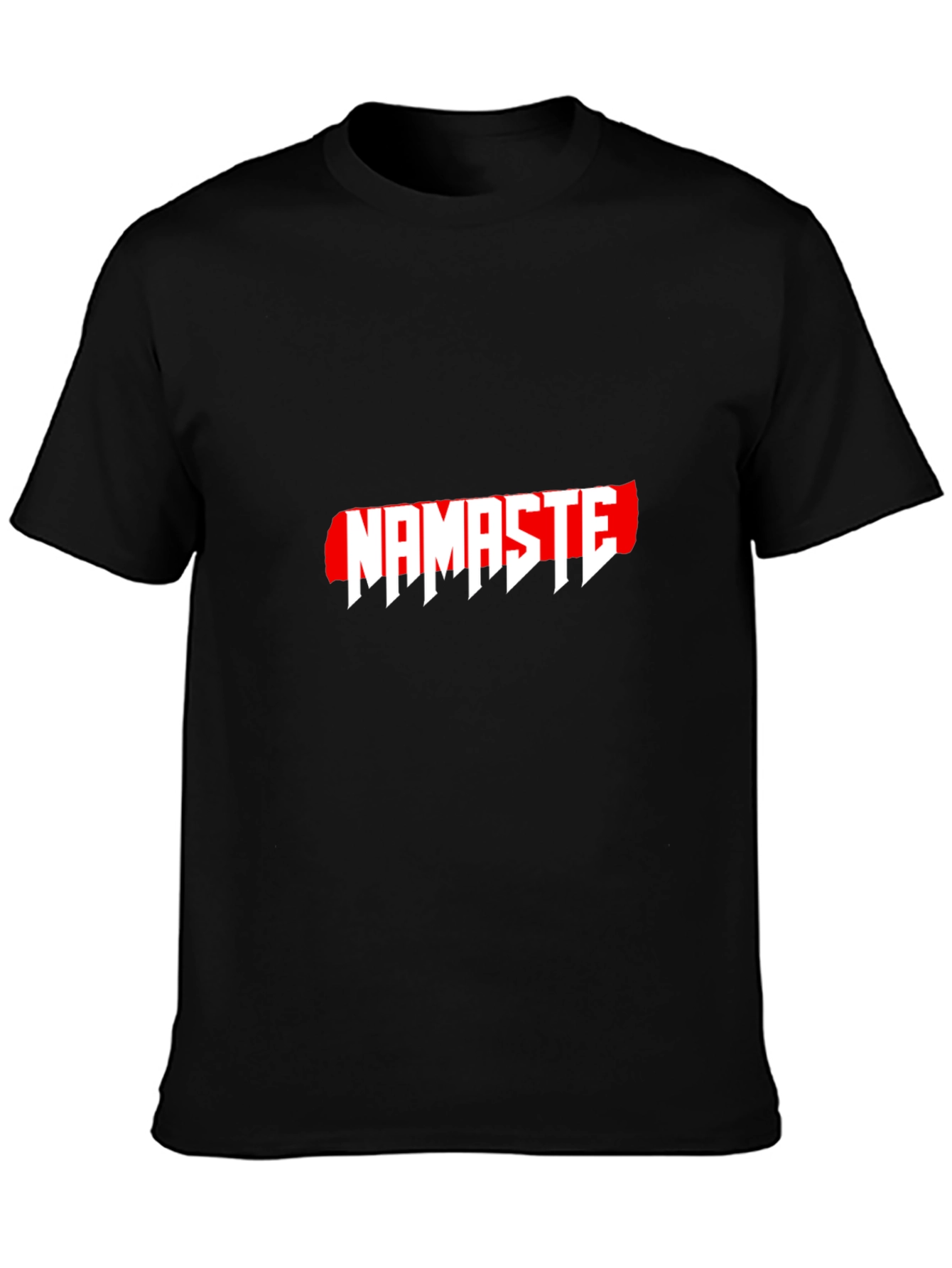 Namaste Graphic T-Shirt - Casual Black Tee