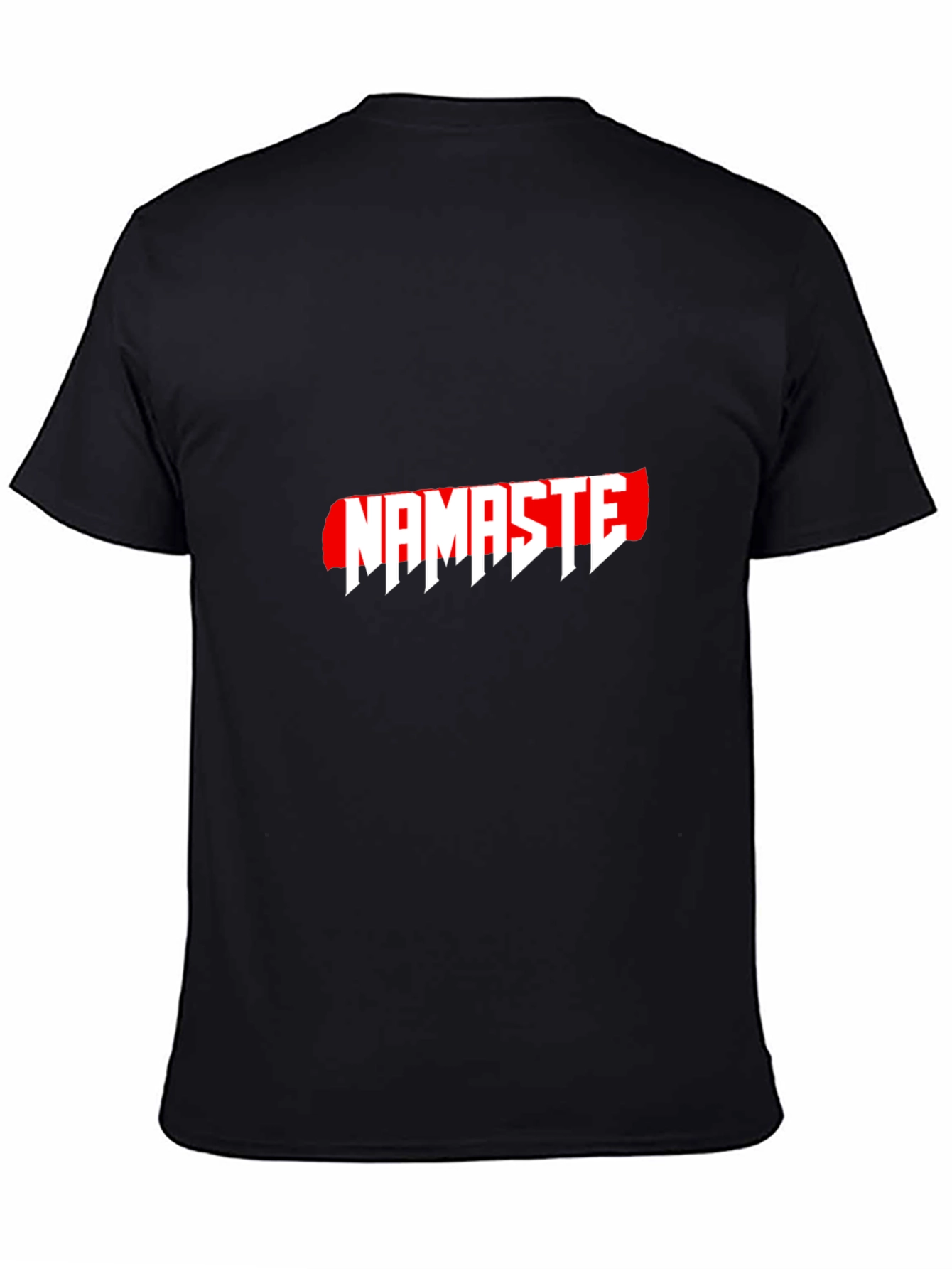 Namaste Graphic T-Shirt - Casual Black Tee