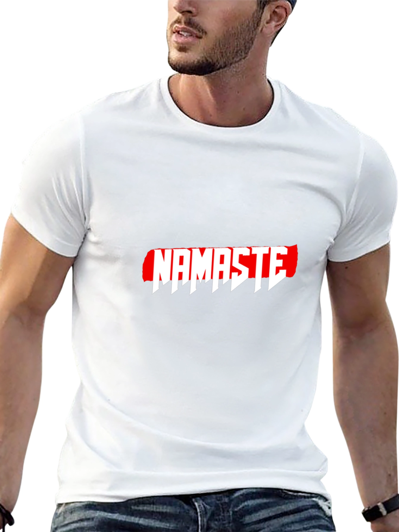 Namaste Graphic T-Shirt - Casual Black Tee