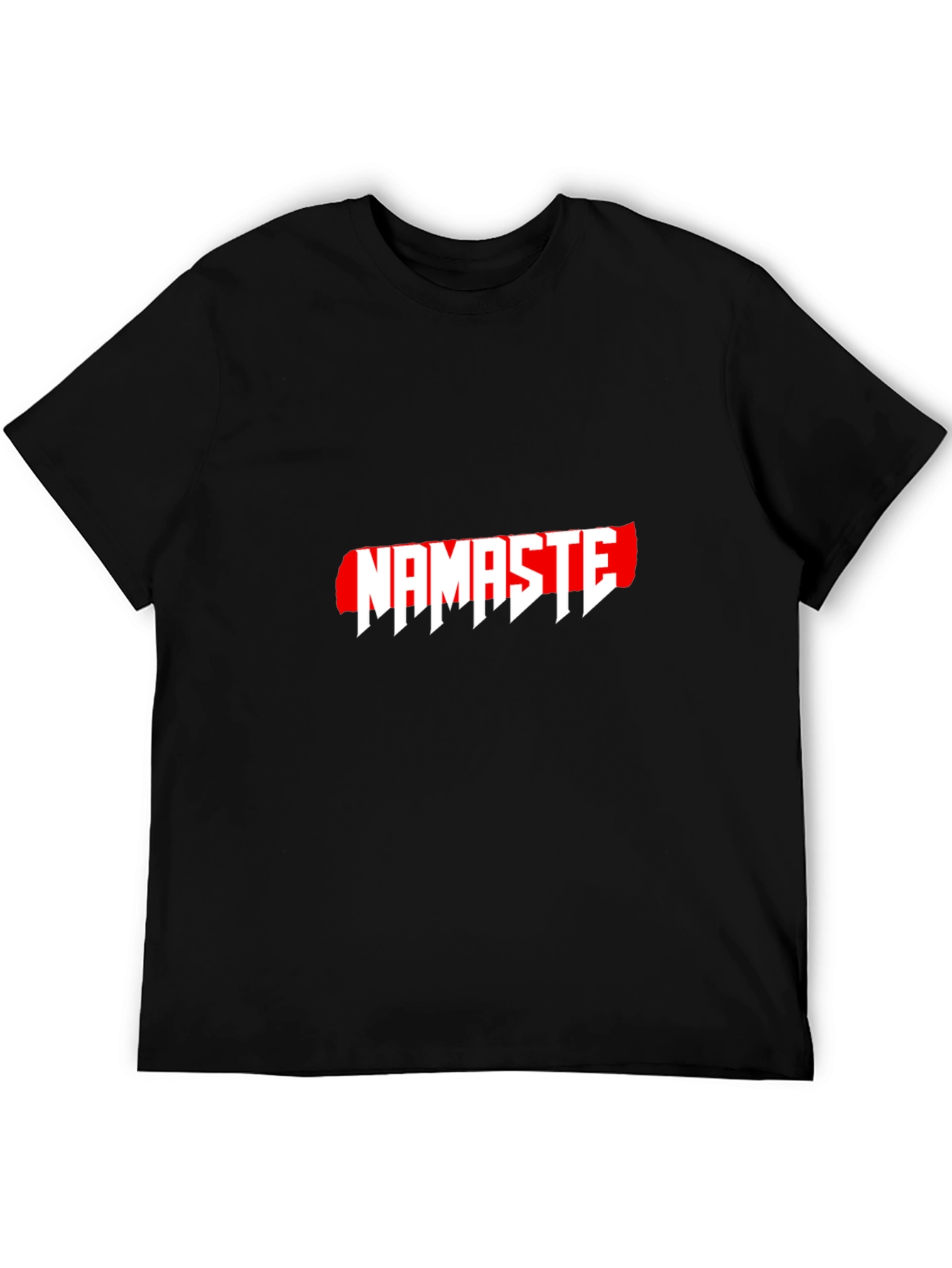Namaste Graphic T-Shirt - Casual Black Tee