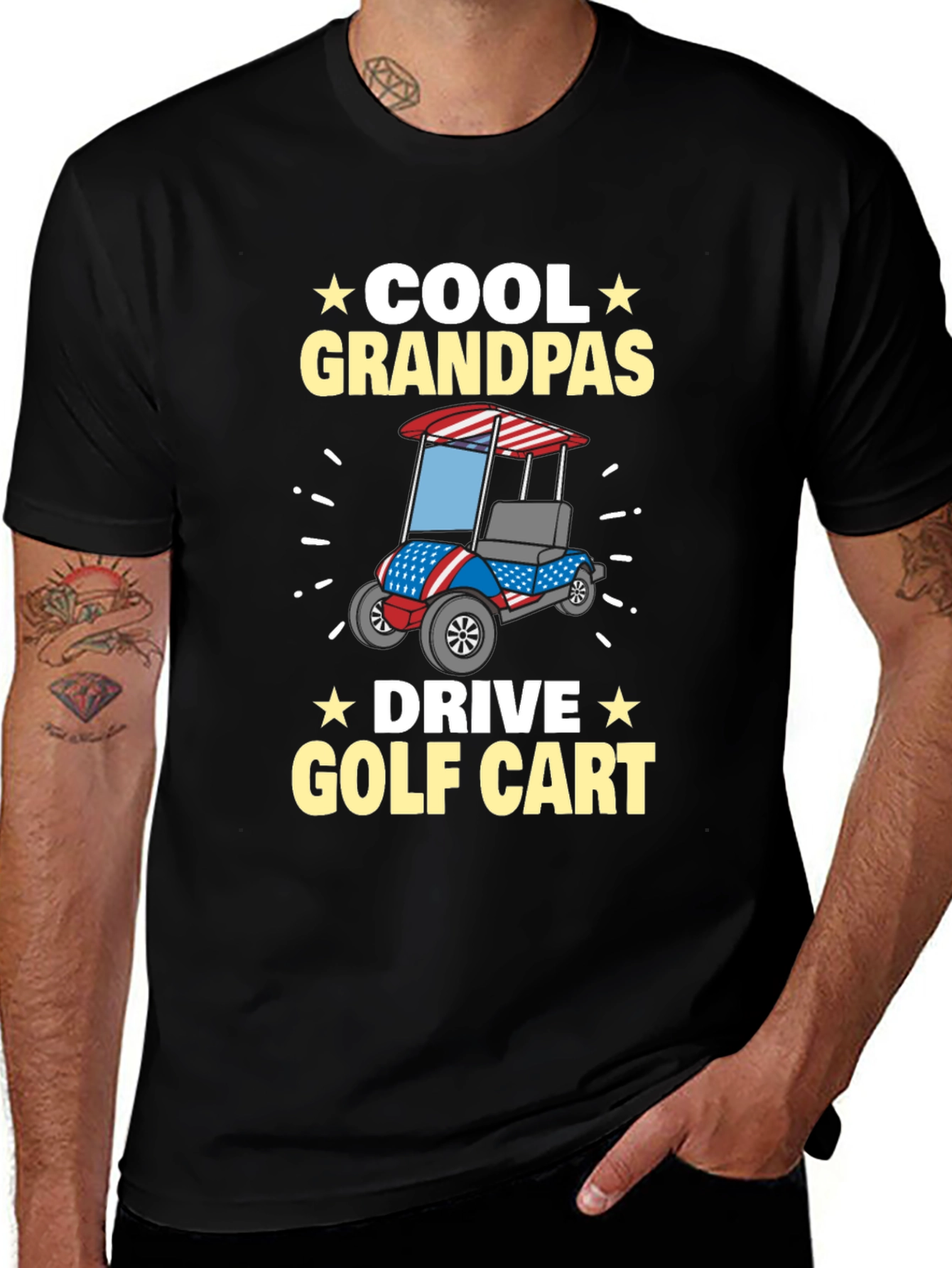Cool Grandpas Drive Golf Cart T-Shirt