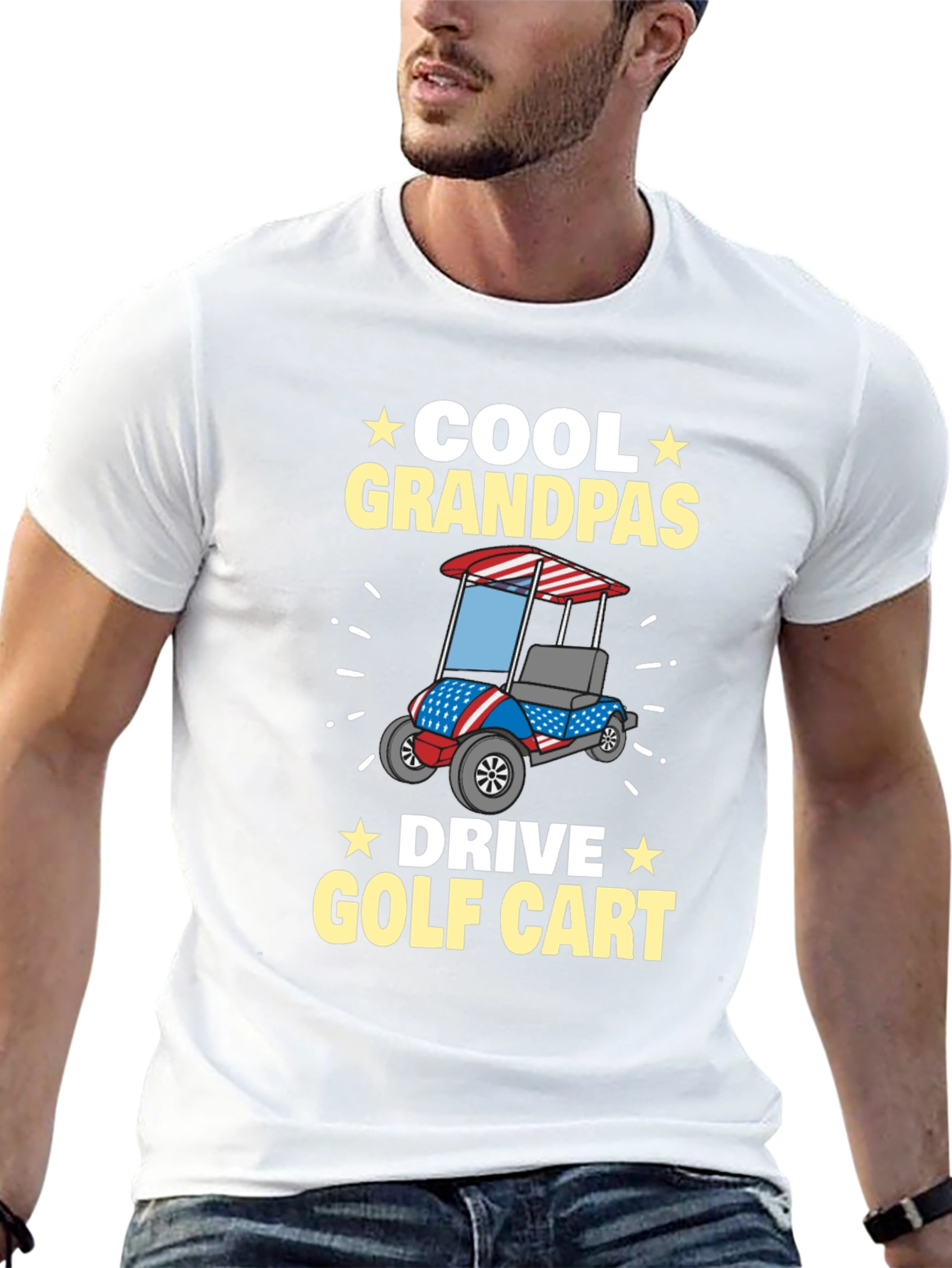 Cool Grandpas Drive Golf Cart T-Shirt