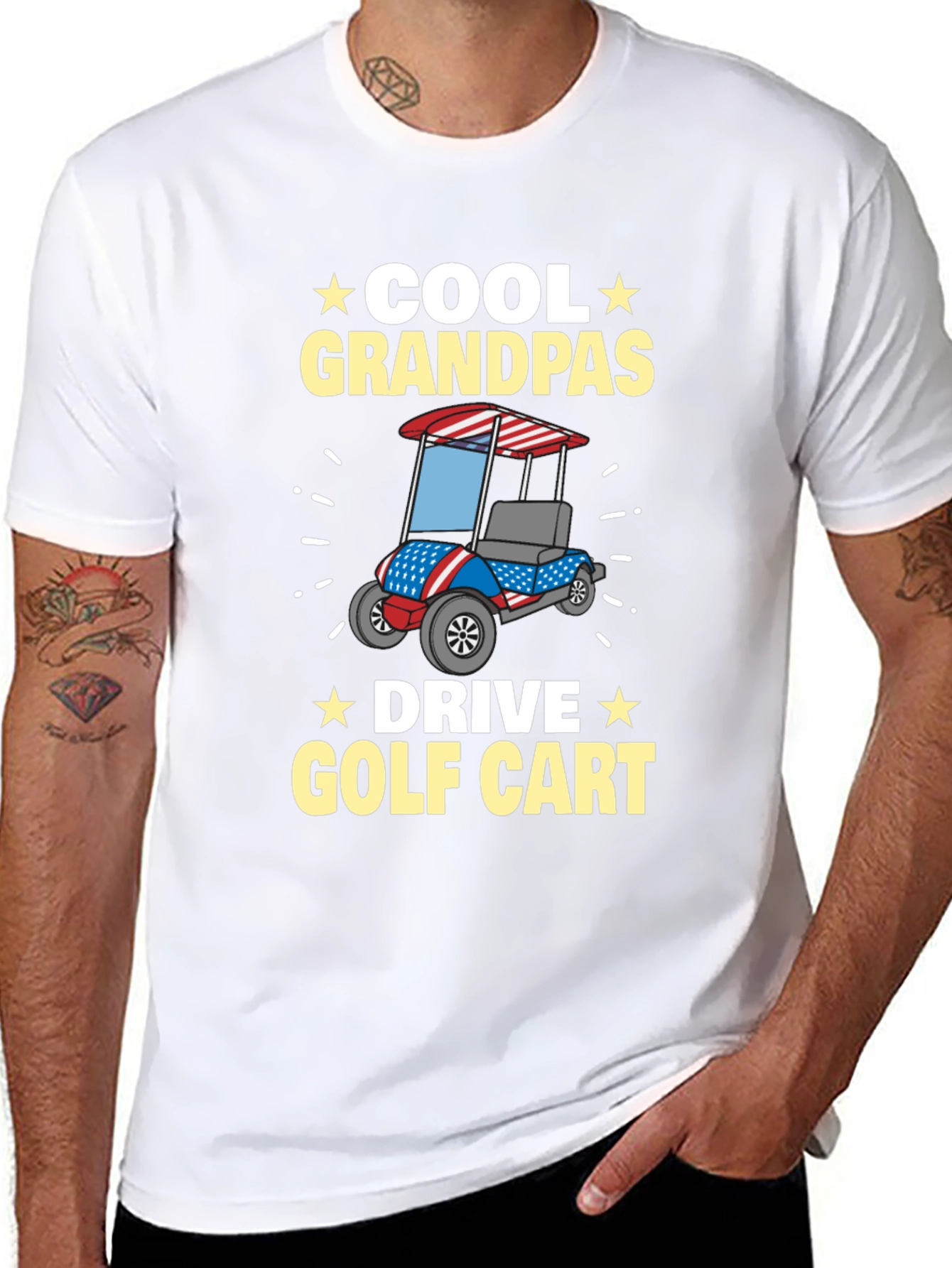 Cool Grandpas Drive Golf Cart T-Shirt